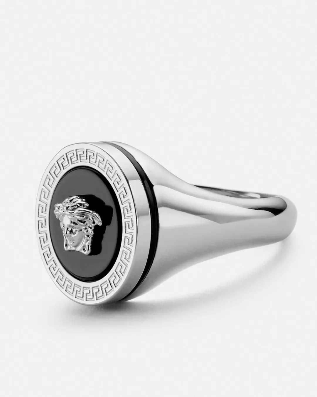 Enamel Medusa Ring*Versace Outlet