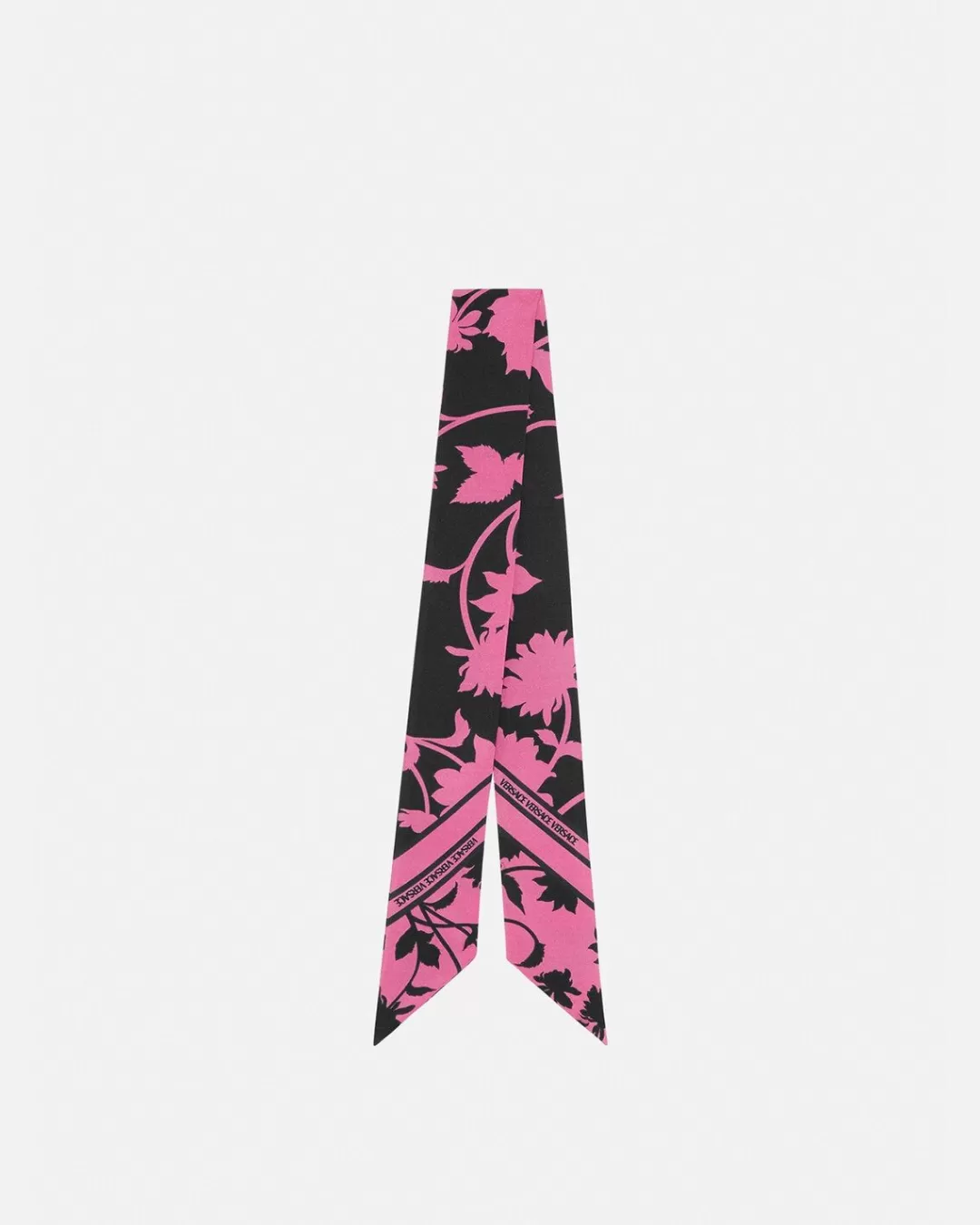 Floral Silhouette Silk Scarf Tie*Versace Cheap