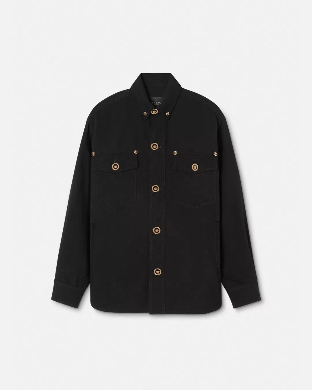 Gabardine Wool Overshirt*Versace New