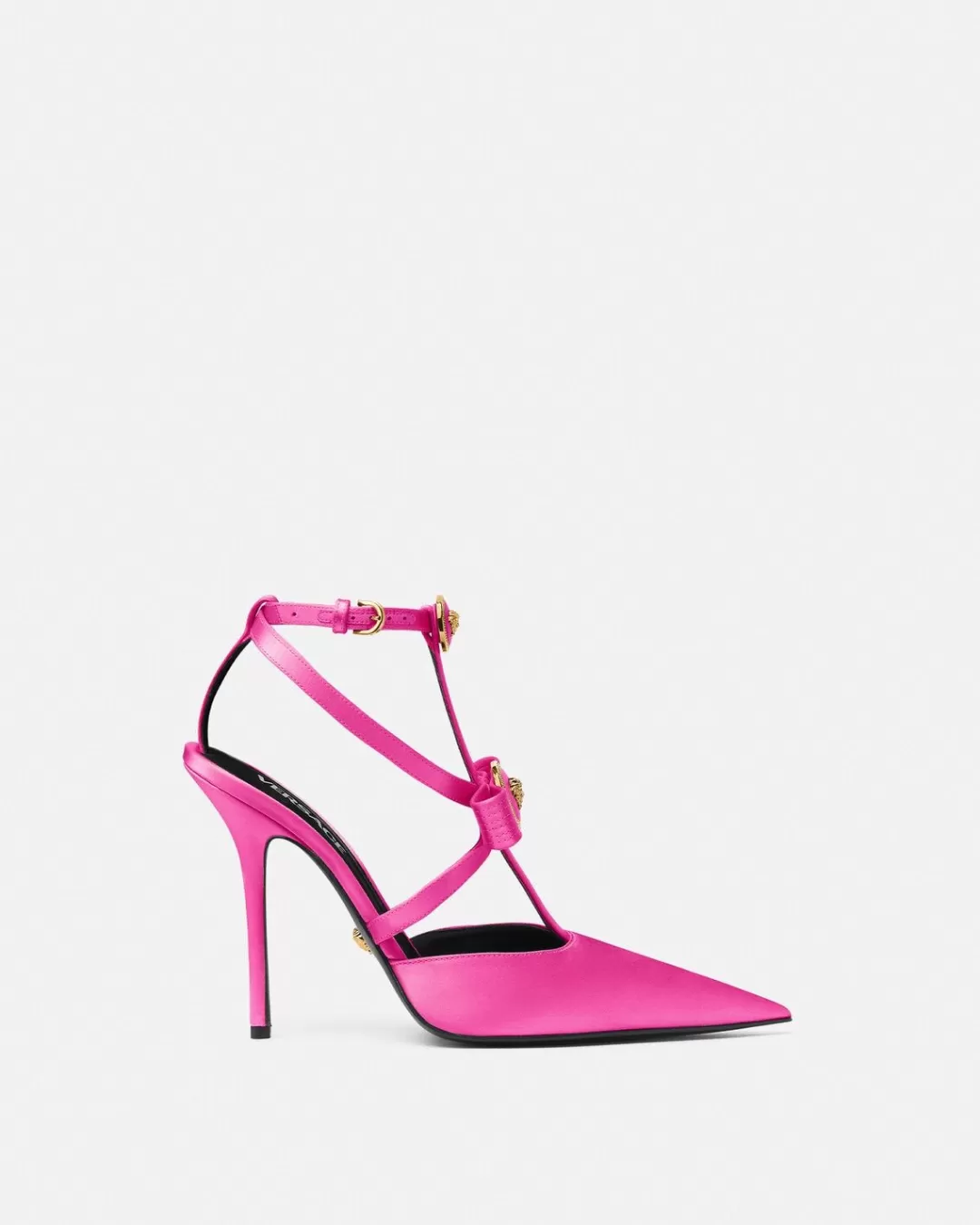 Gianni Ribbon Cage Satin Pumps*Versace Best