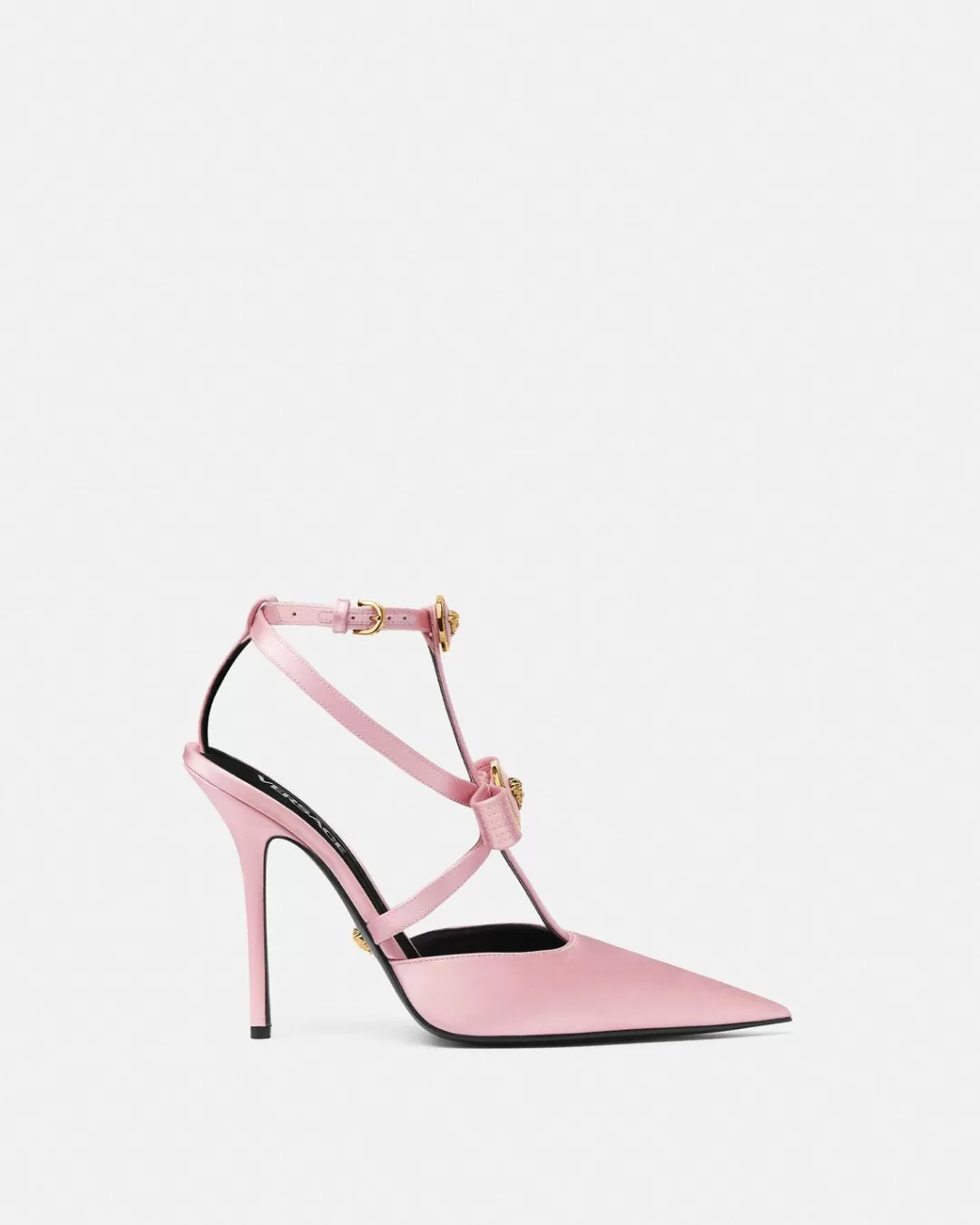 Gianni Ribbon Cage Satin Pumps*Versace Flash Sale