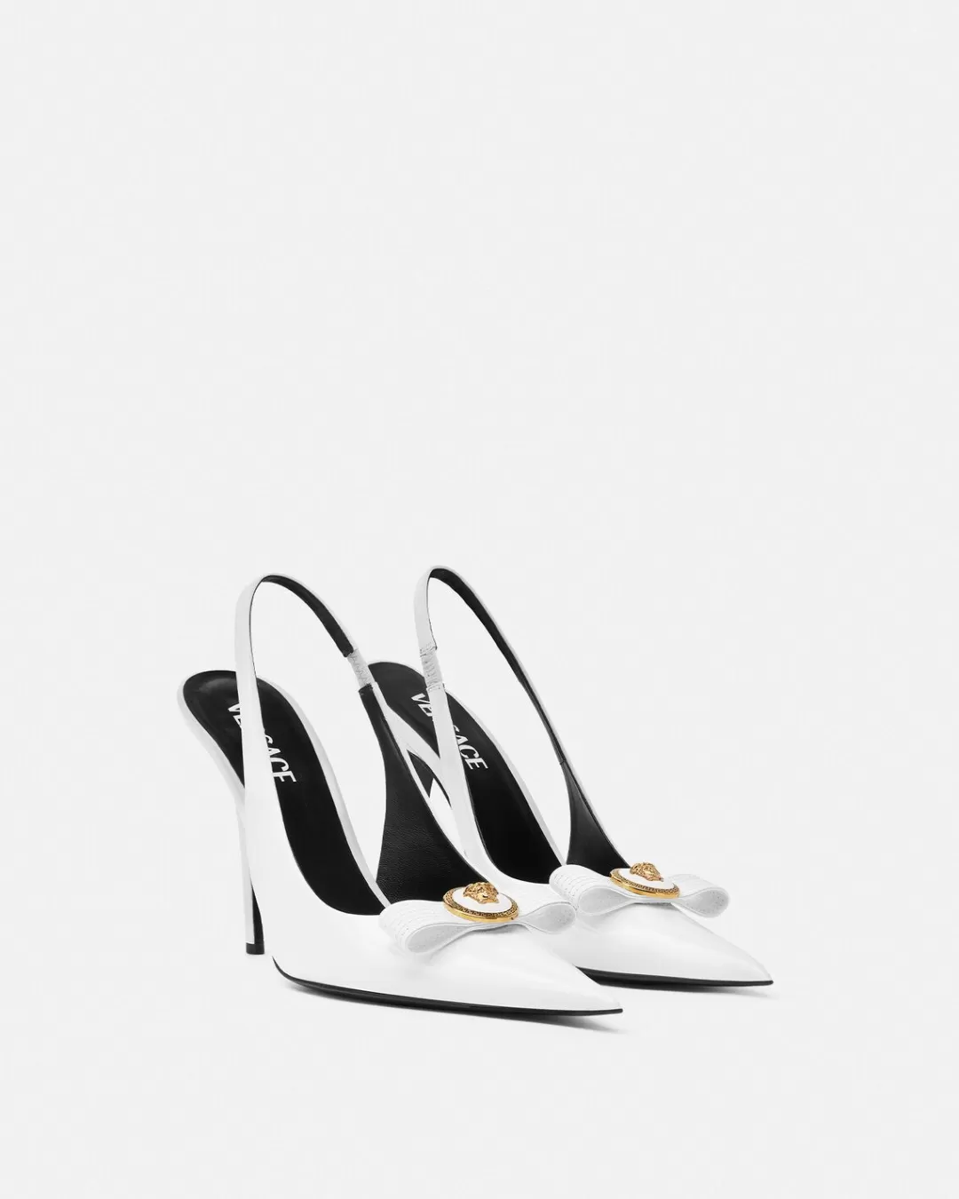 Gianni Ribbon High Slingback Pumps*Versace Shop