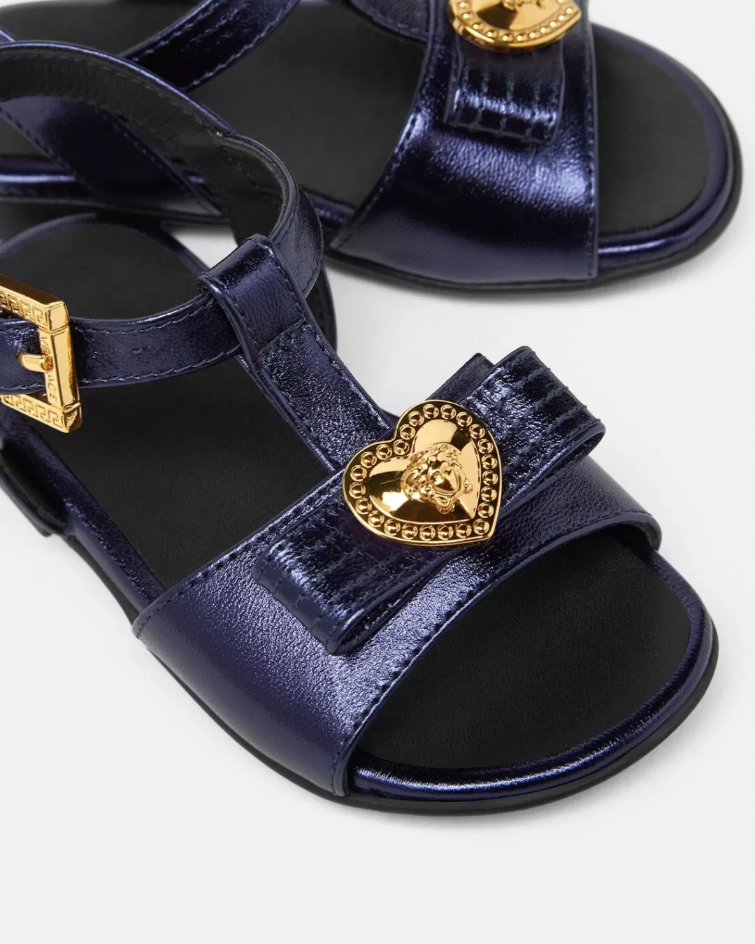 Gianni Ribbon Metallic Baby Sandals*Versace Flash Sale