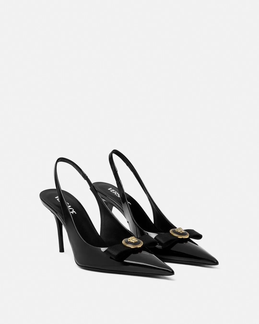 Gianni Ribbon Mid Slingback Pumps*Versace Best