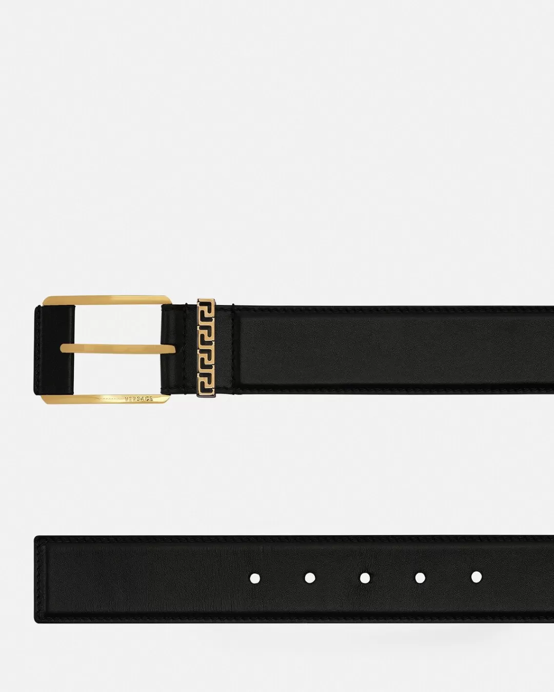 Greca Accent Leather Belt*Versace Cheap