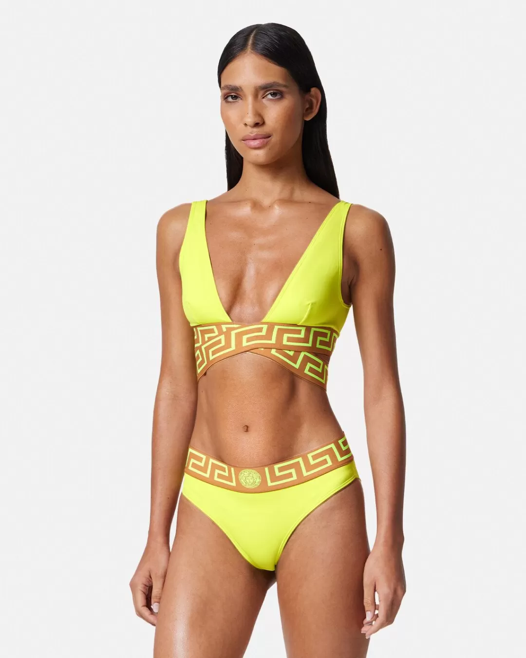 Greca Border Triangle Bikini Top*Versace Hot