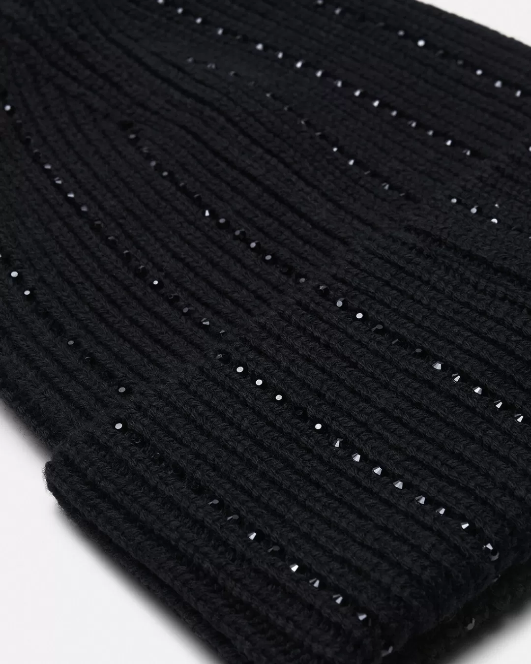 Greca Crystal Ribbed Beanie*Versace Discount