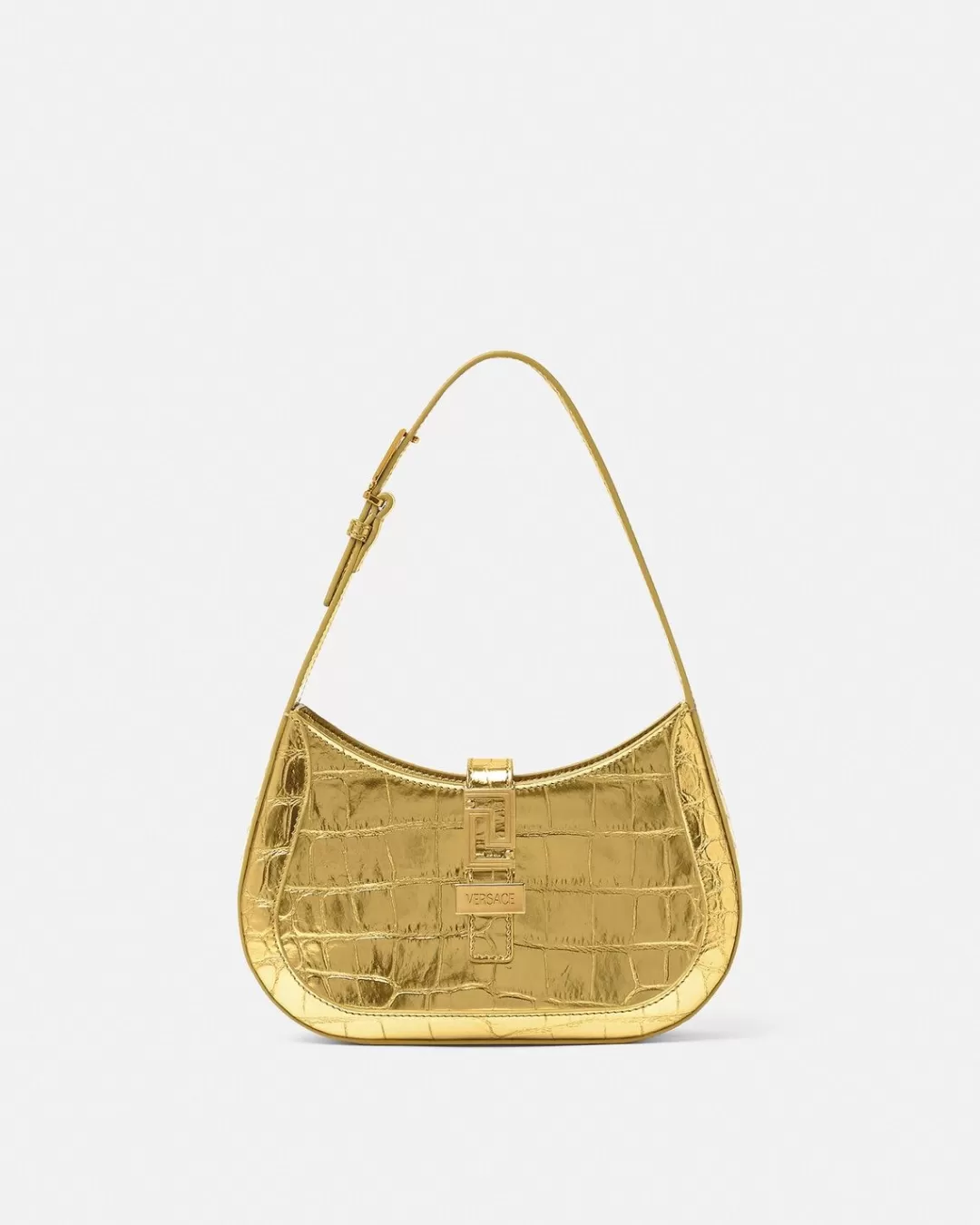 Greca Goddess Metallic Small Hobo Bag*Versace Best Sale