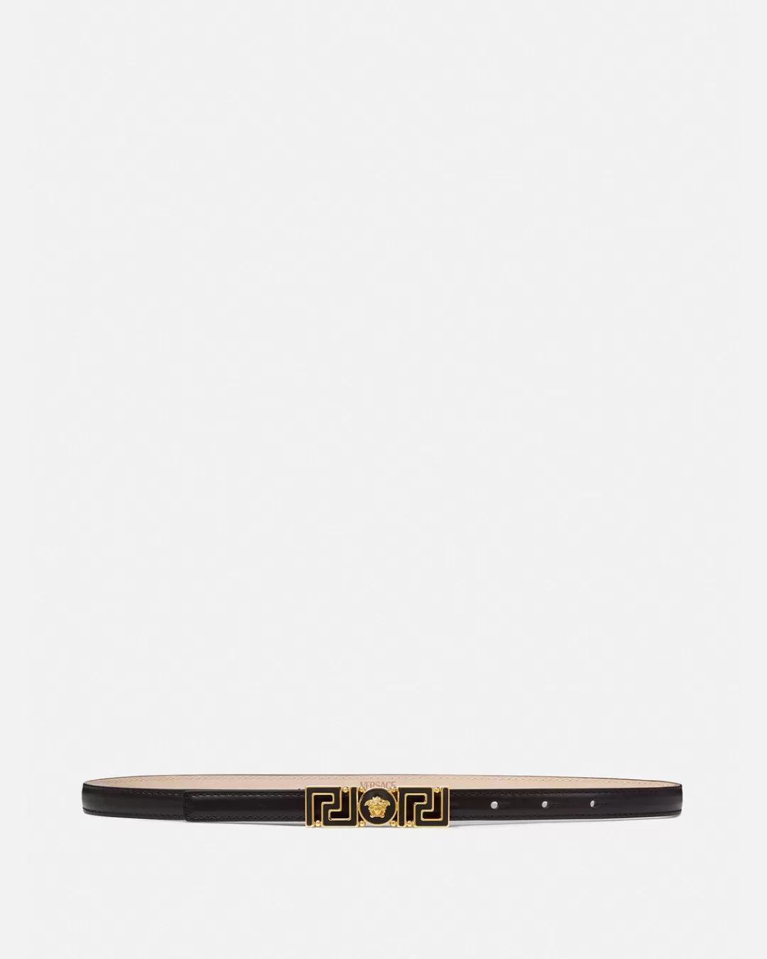 Greca Goddess Thin Leather Belt*Versace New