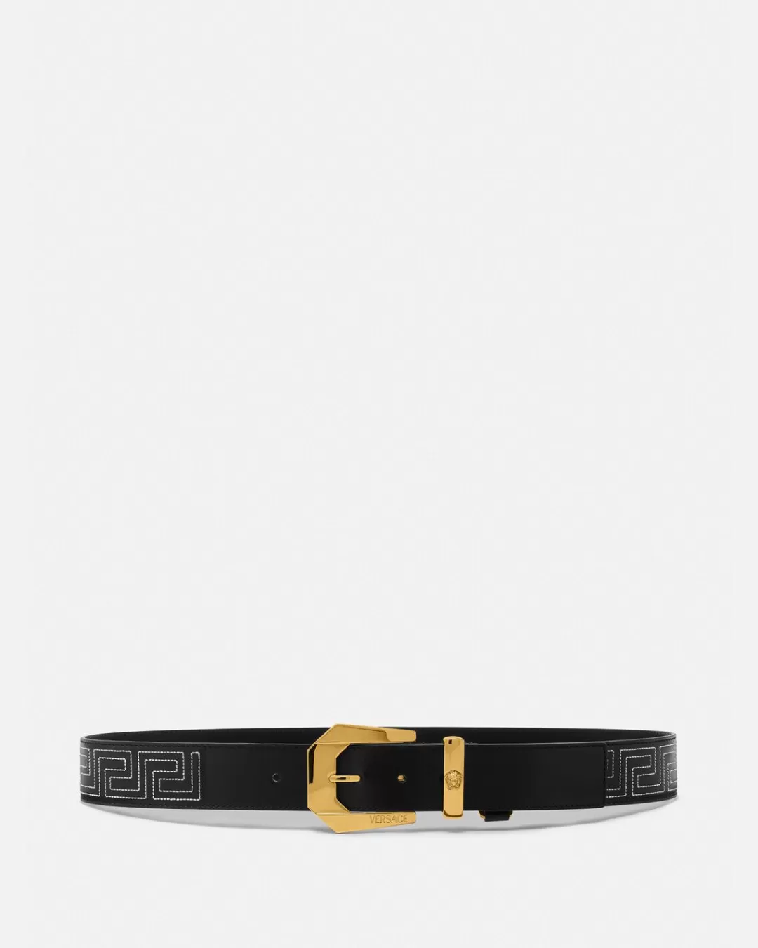 Greca Leather Belt*Versace Cheap