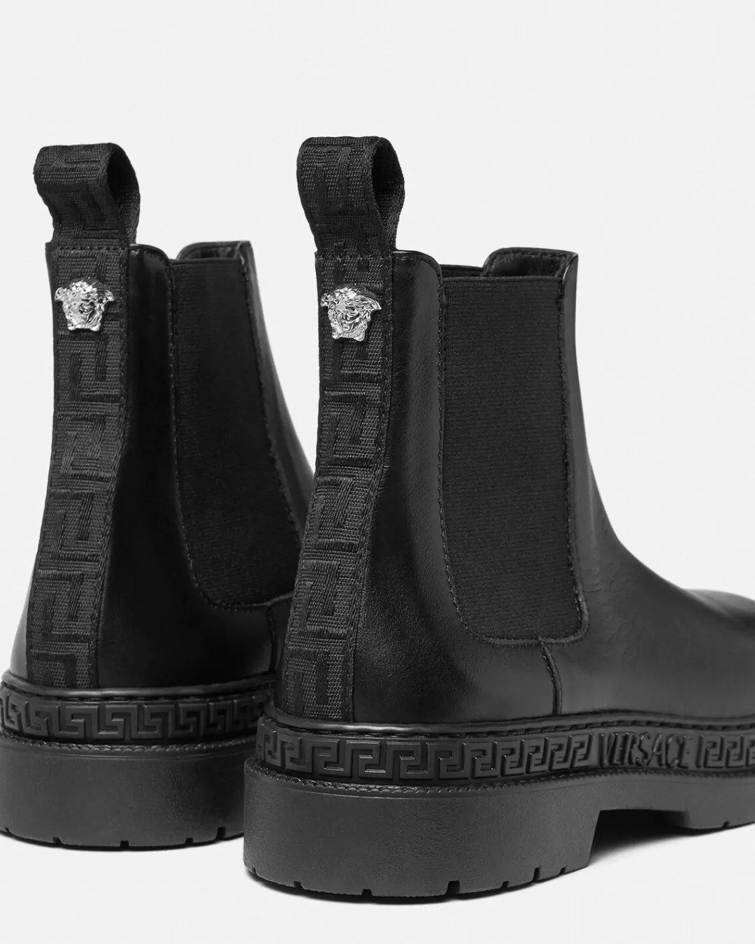 Greca Leather Kids Ankle Boots*Versace Shop