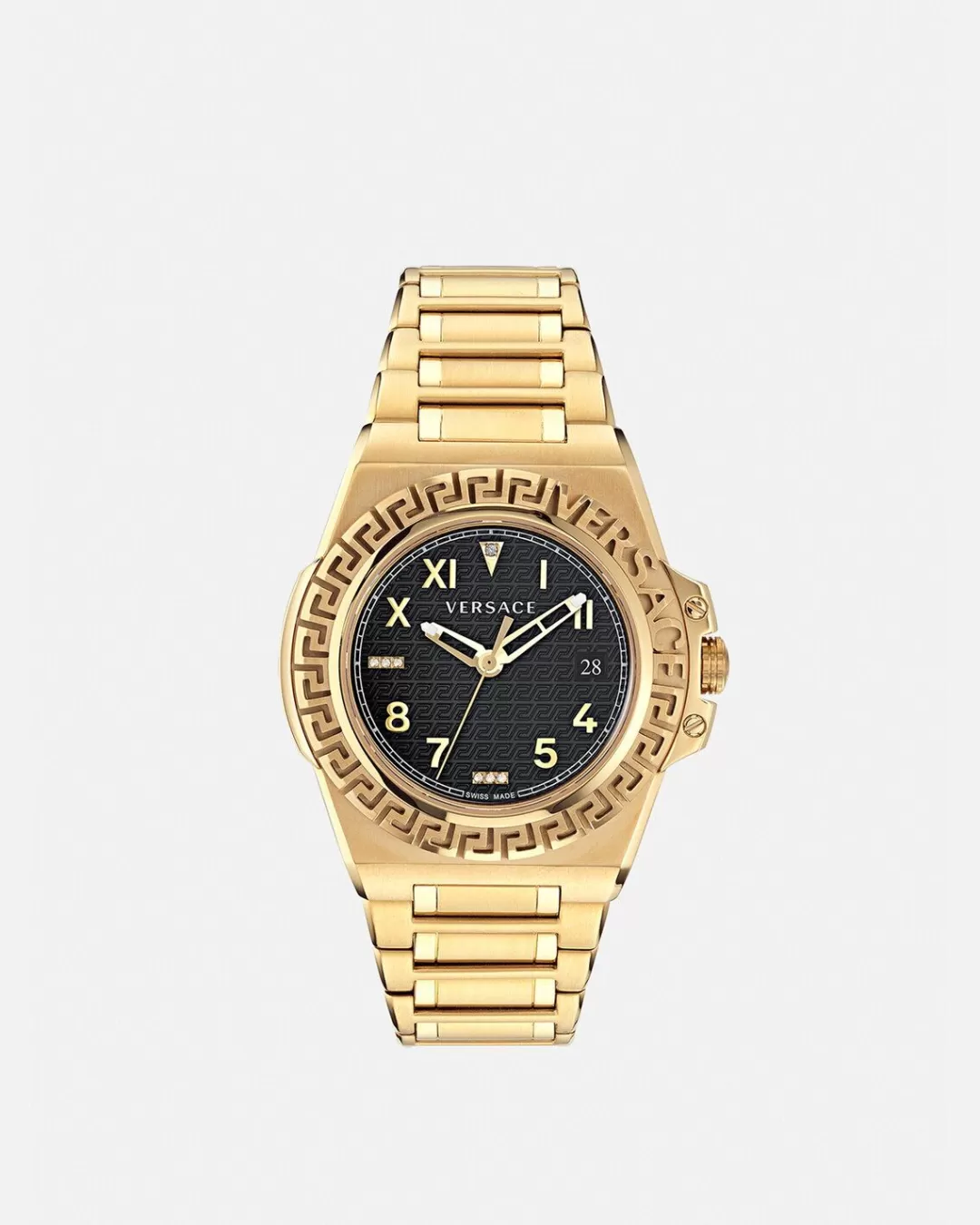 Greca Reaction Diamond Watch*Versace Best Sale