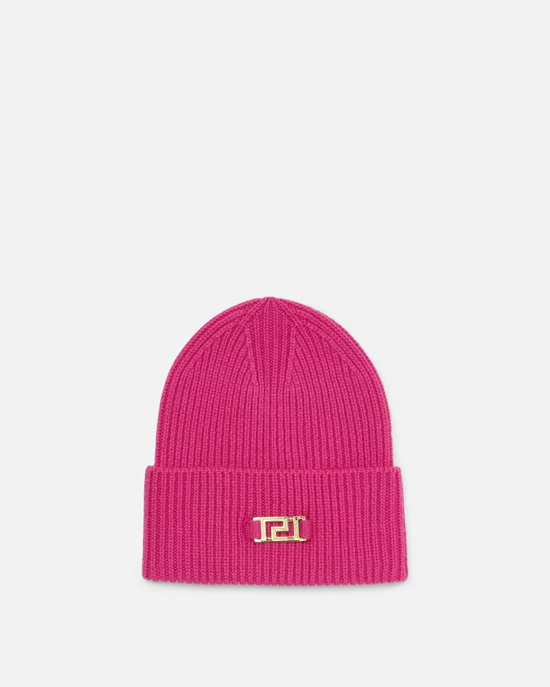 Greca Ribbed Beanie*Versace Best Sale