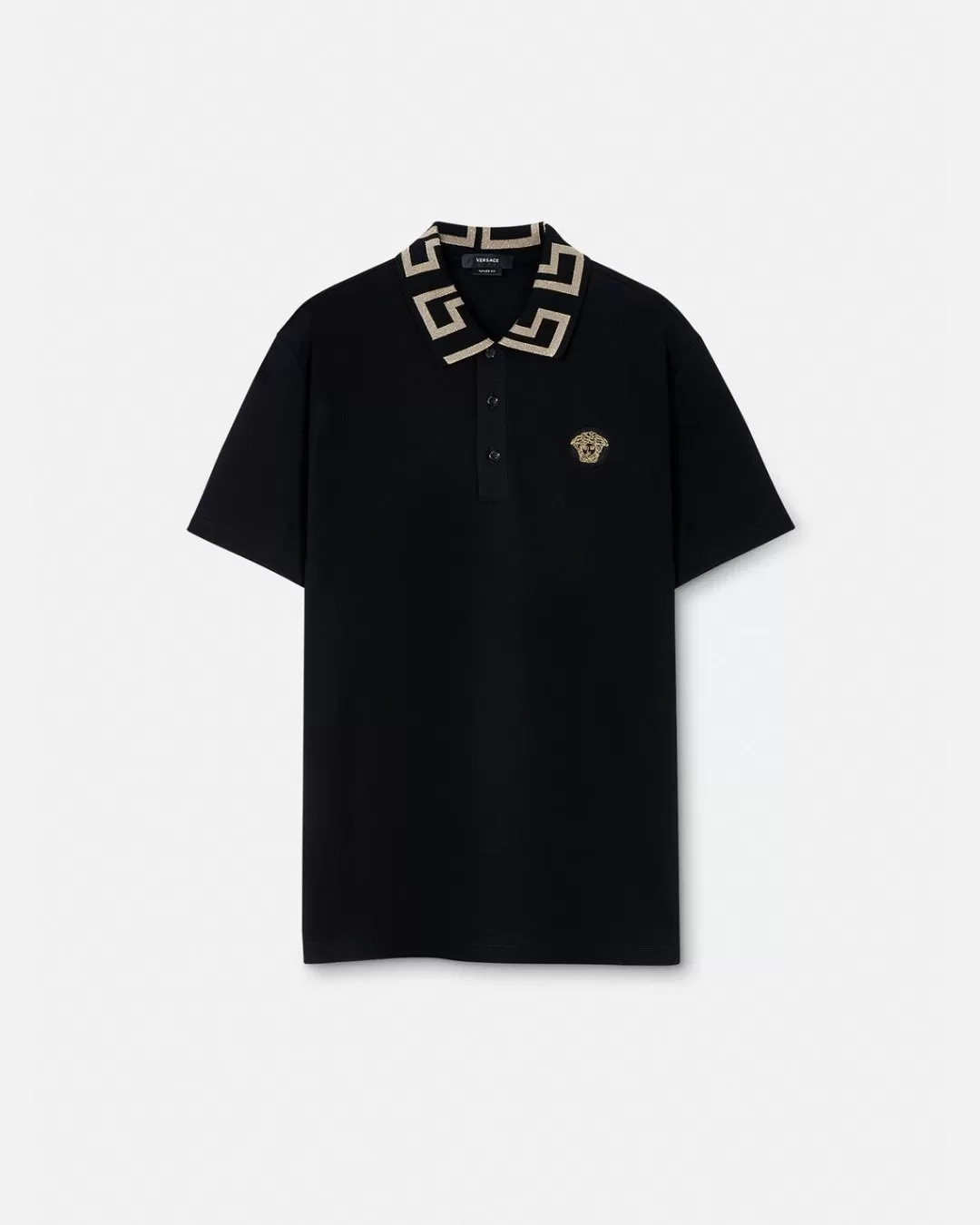 Greca Short-Sleeved Polo Shirt*Versace Outlet