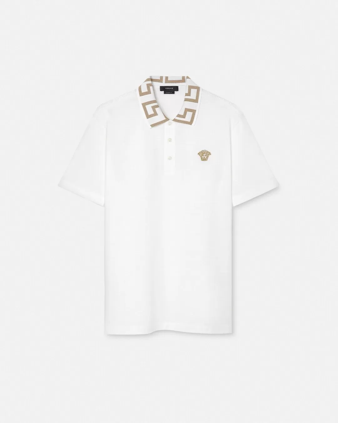 Greca Short-Sleeved Polo Shirt*Versace Hot