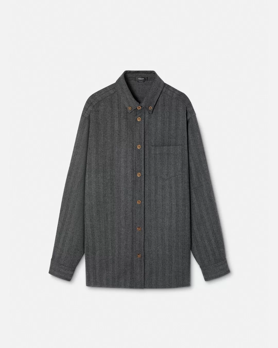 Herringbone Cashmere Overshirt*Versace Clearance