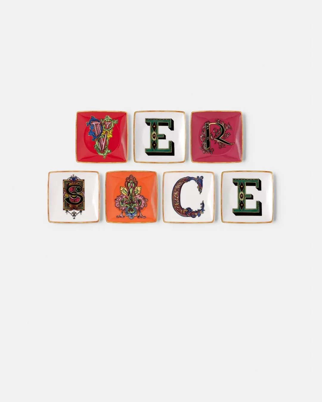 Holiday Alphabet Square Bowl Set*Versace Cheap