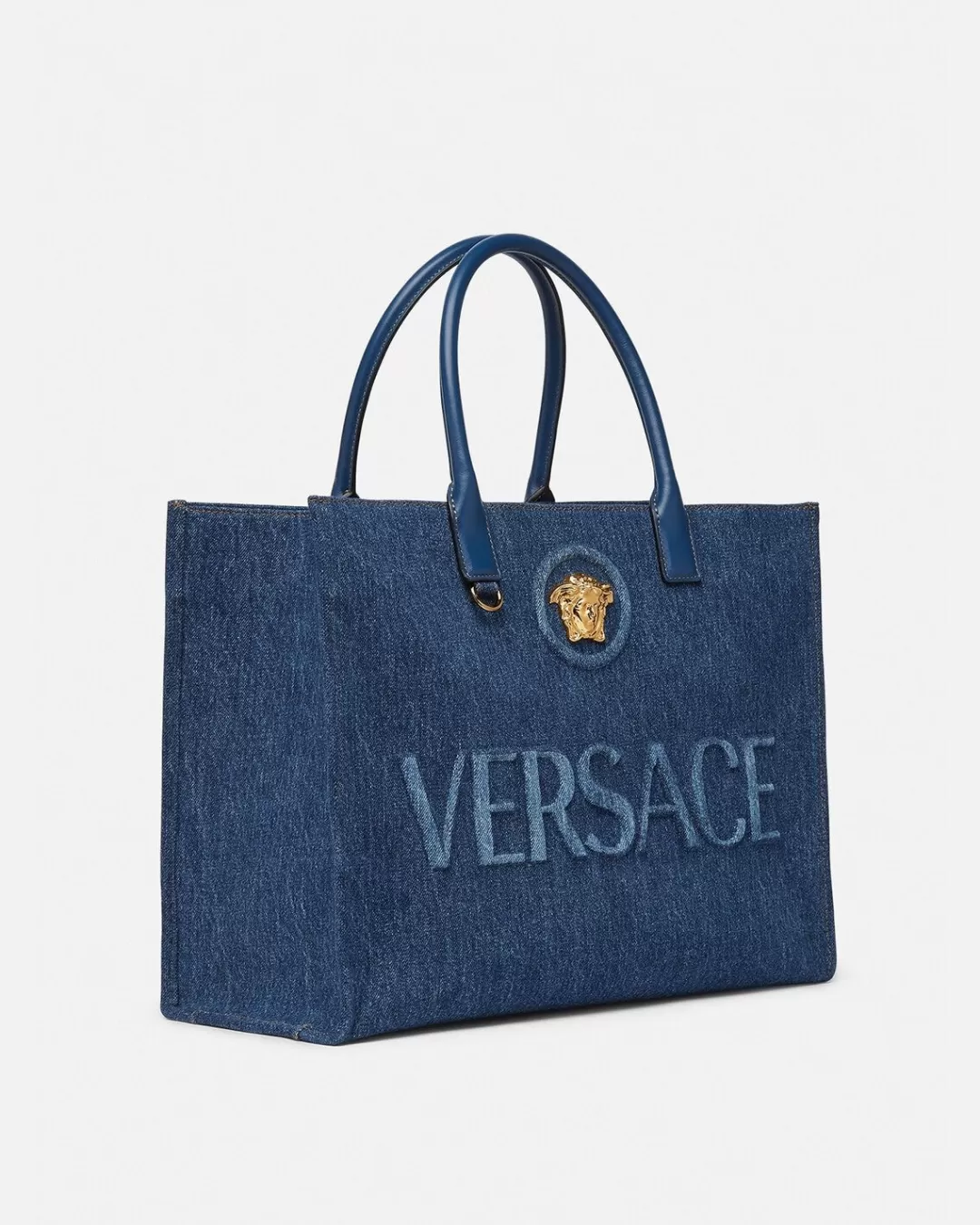 La Medusa Denim Large Tote Bag*Versace Outlet