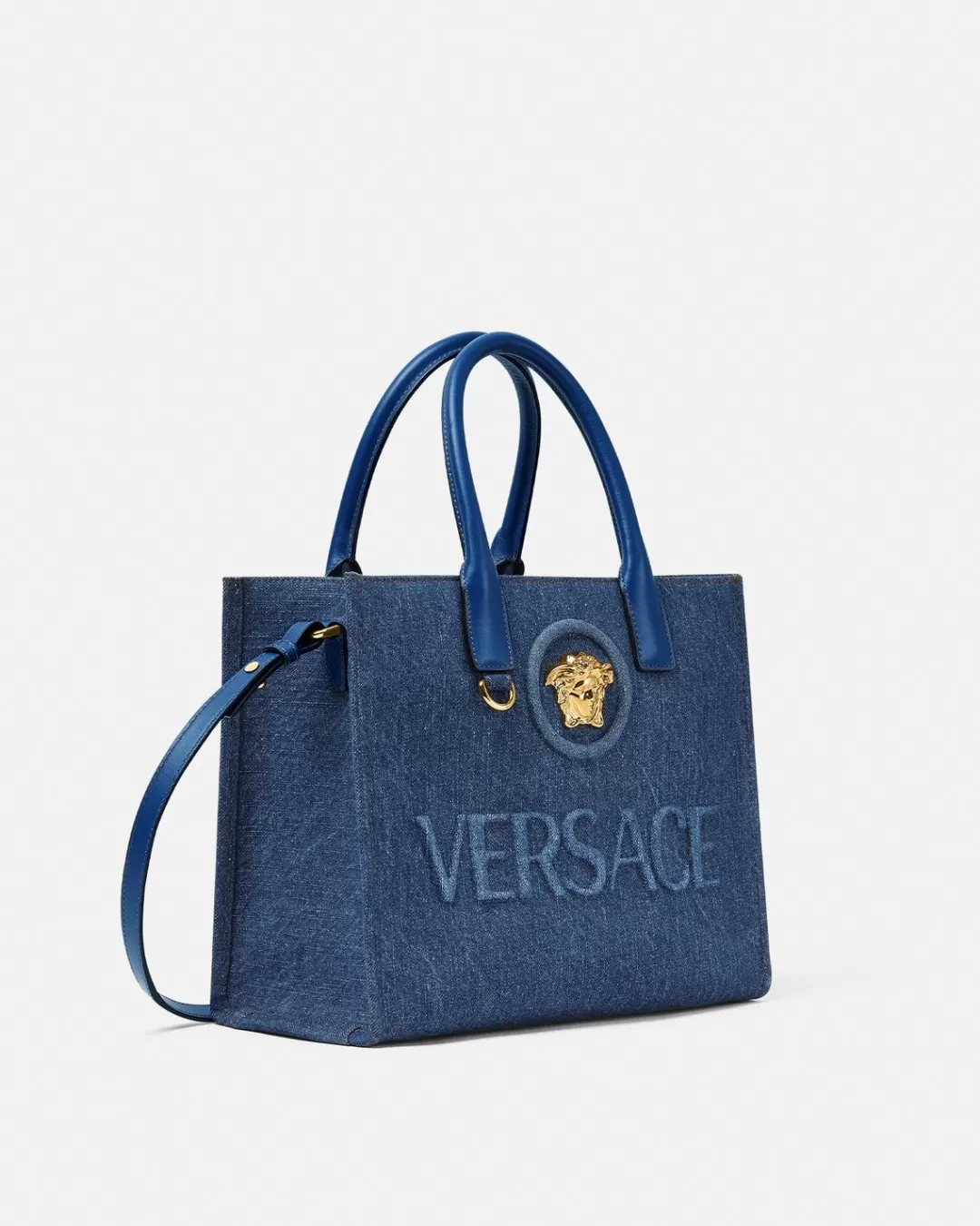 La Medusa Denim Small Tote Bag*Versace Online