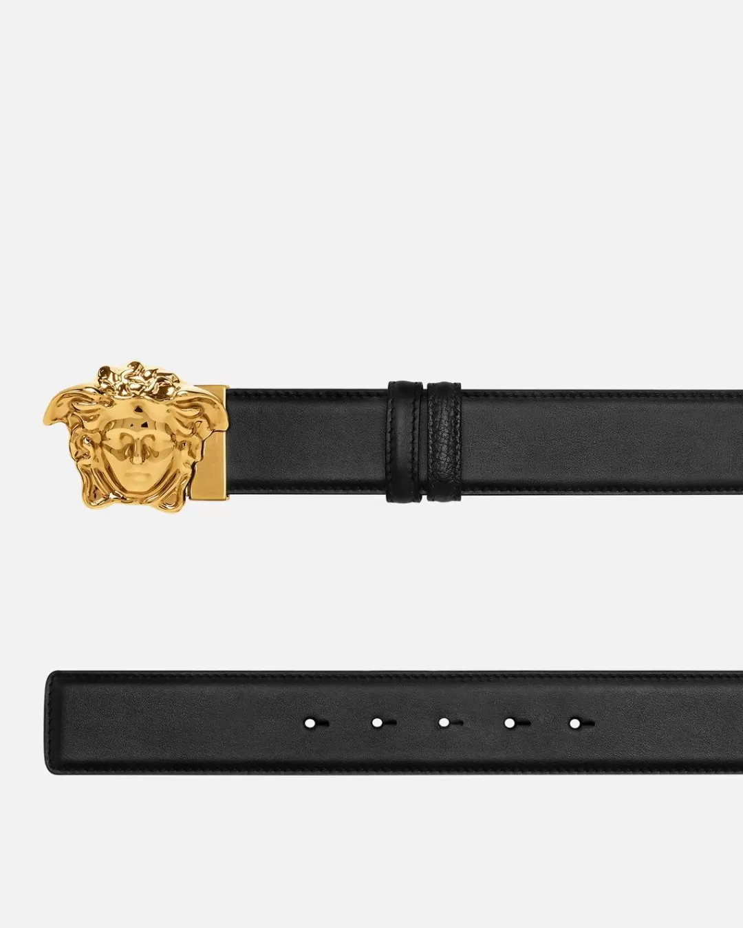 La Medusa Double-Face Leather Belt*Versace Store