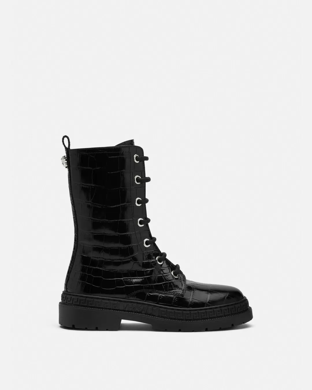 La Medusa Kids Leather Boots*Versace Hot