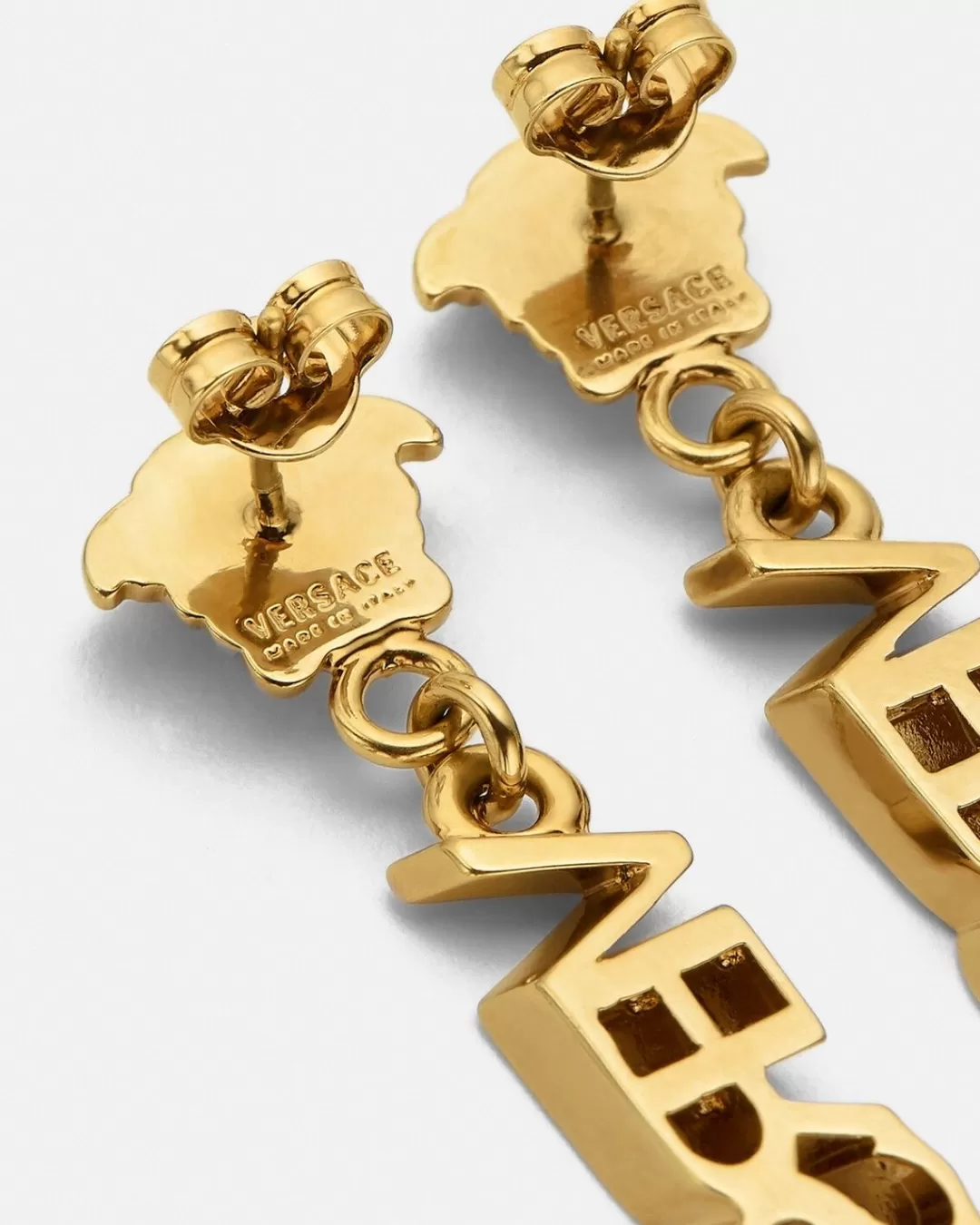 La Medusa Logo Drop Earrings*Versace New