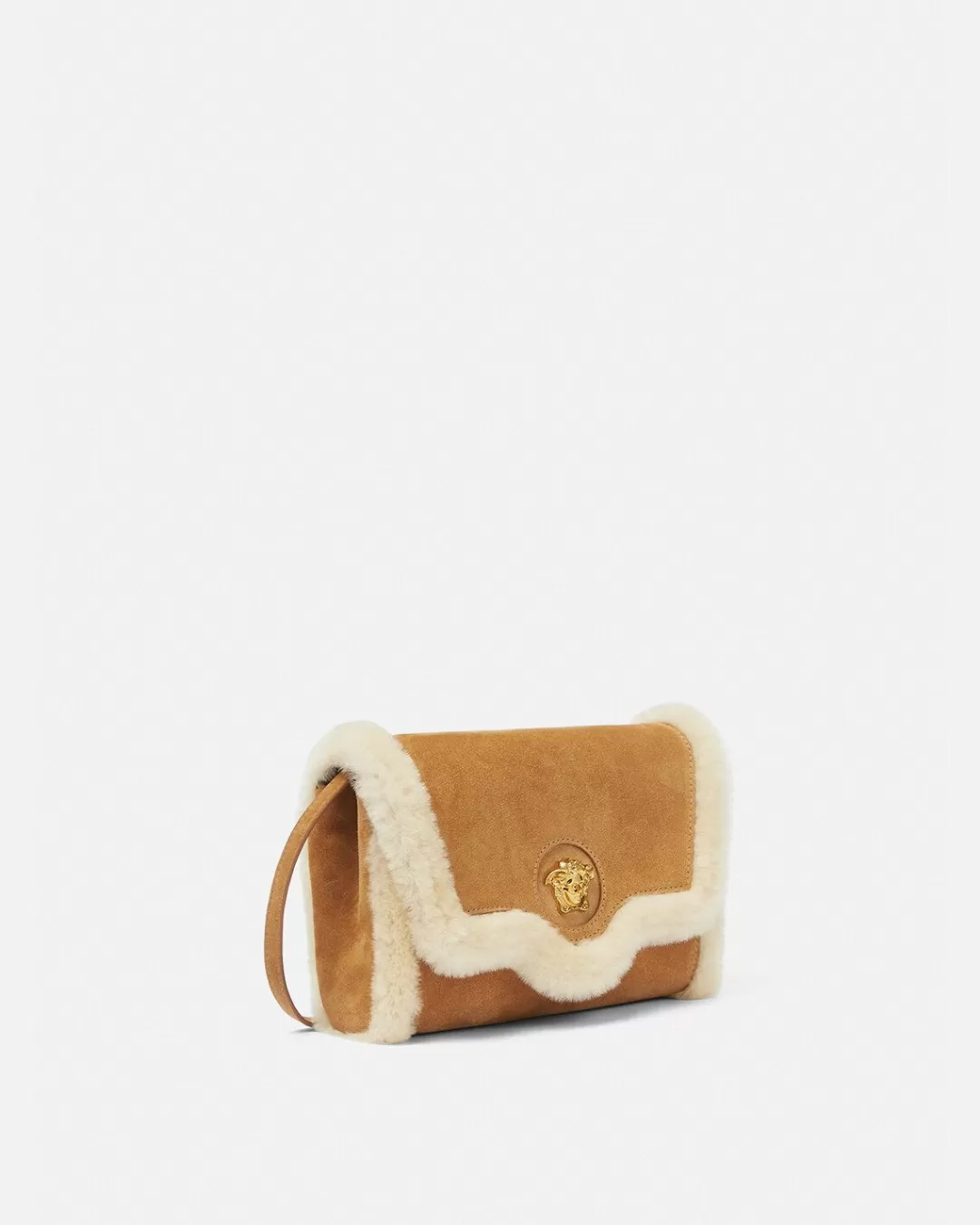 La Medusa Shearling Crossbody Bag*Versace Outlet