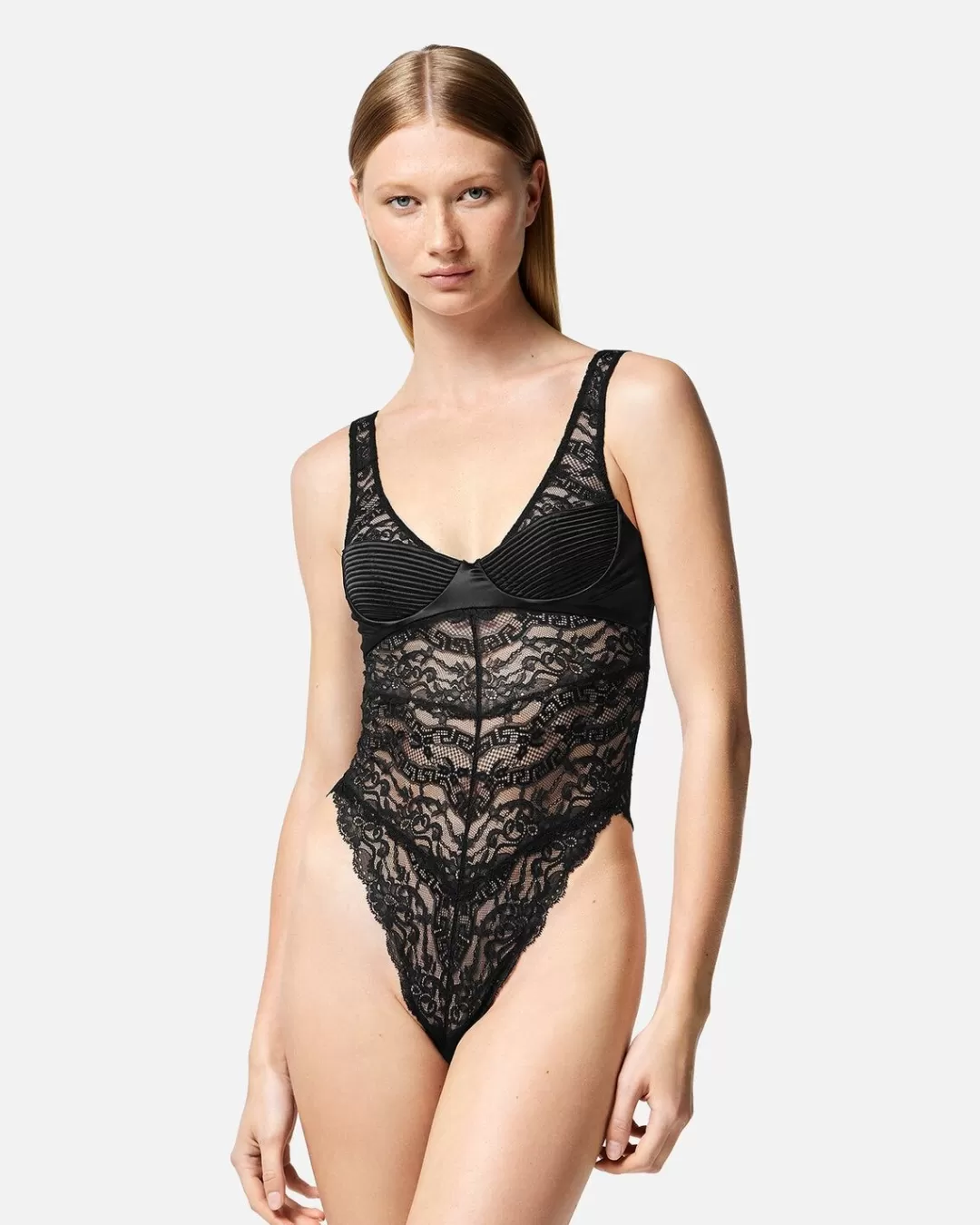 Lace Bustier Bodysuit*Versace Hot