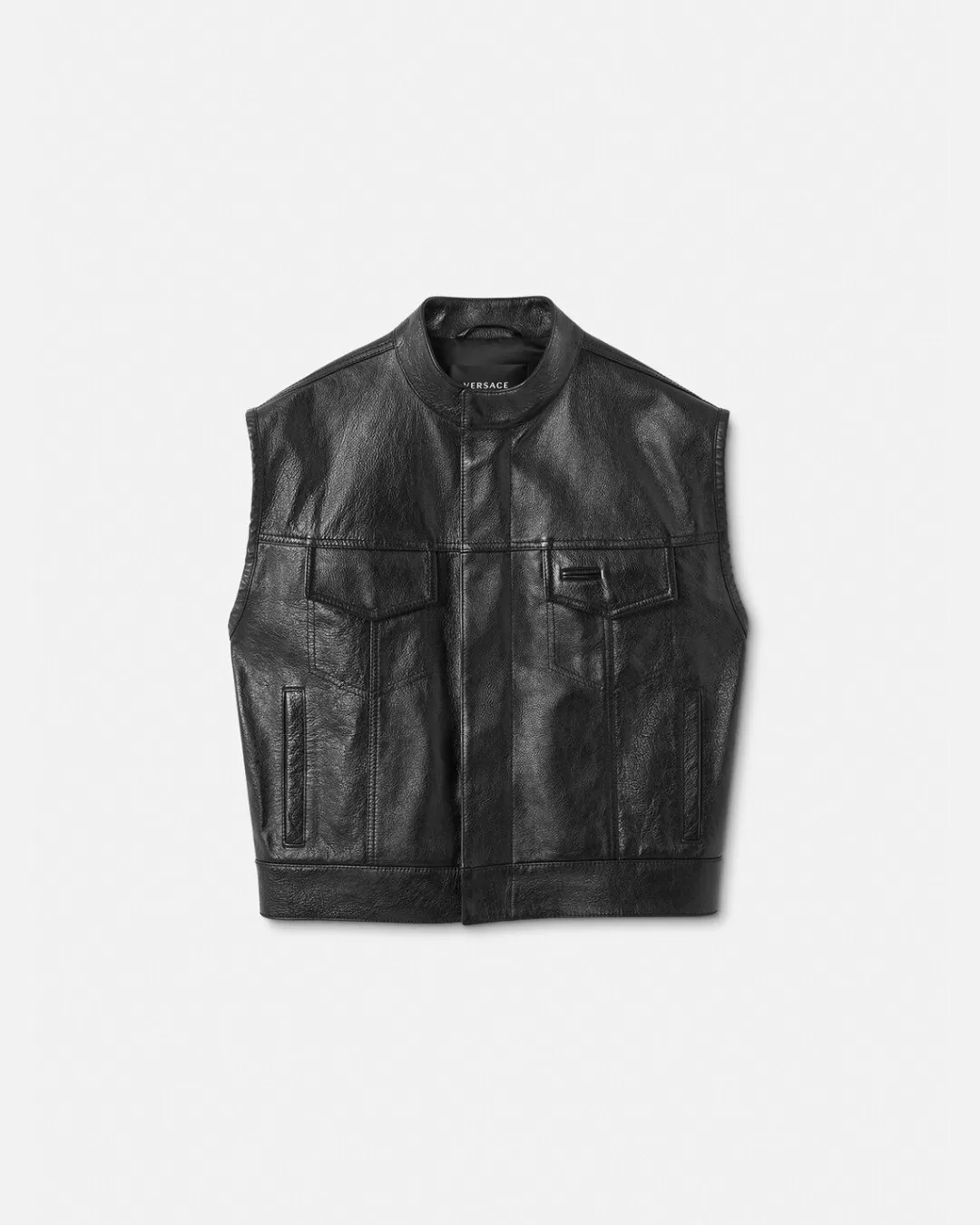 Leather Vest*Versace Discount