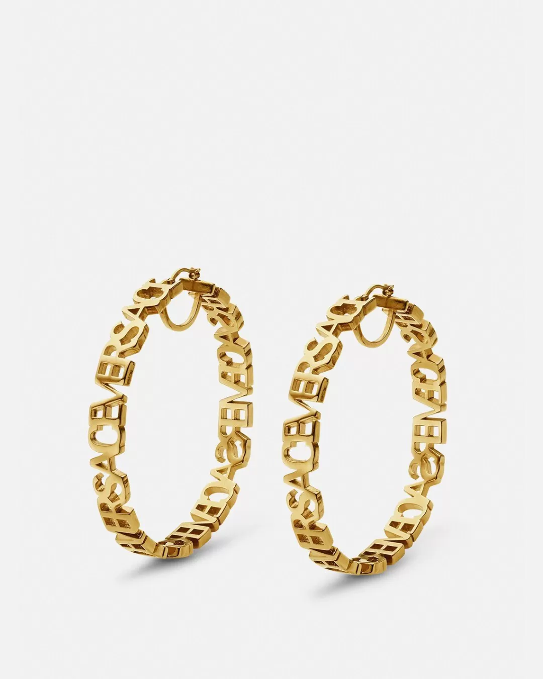 Logo Hoop Earrings*Versace Fashion