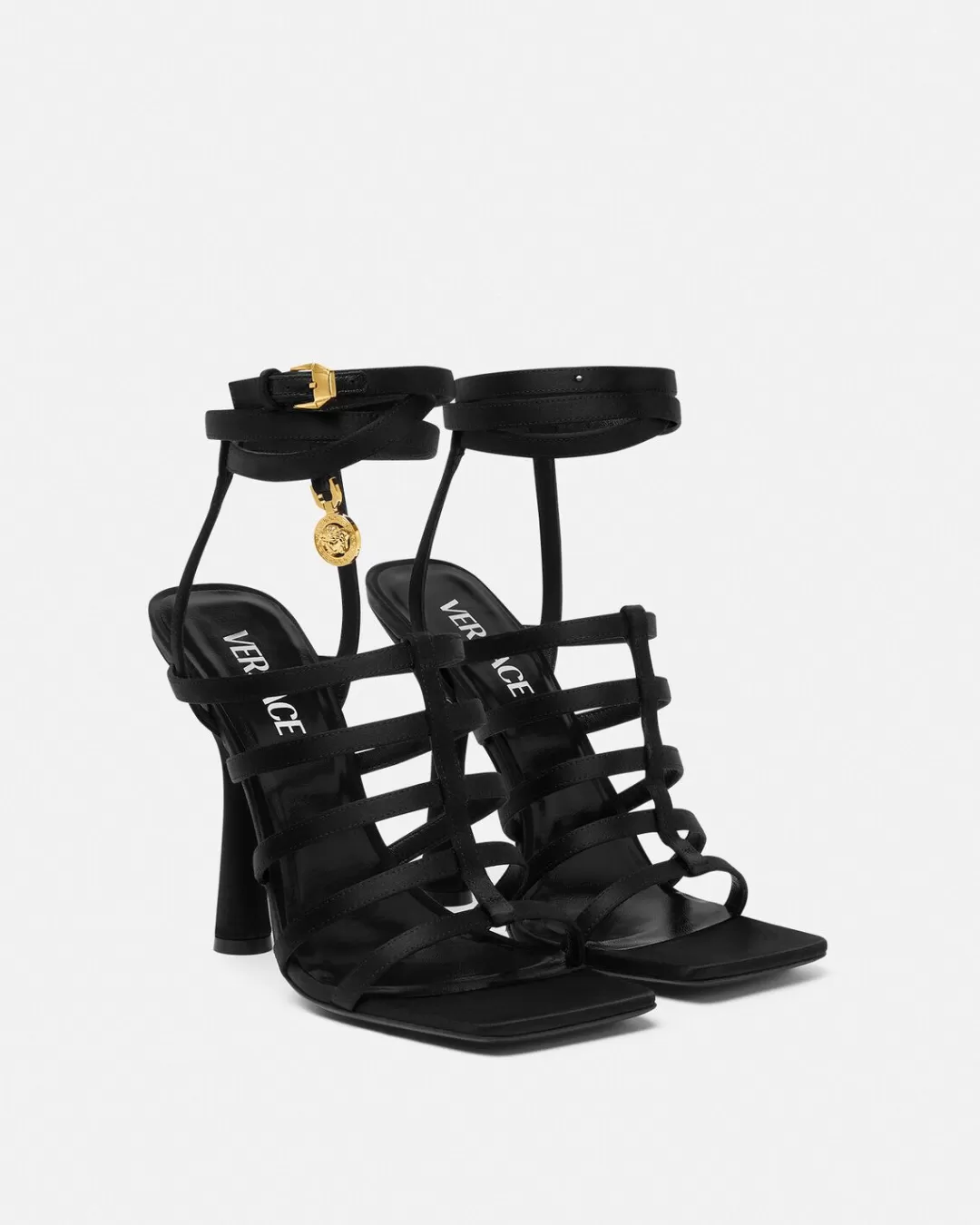 Lycia Satin Cage Sandals*Versace Cheap