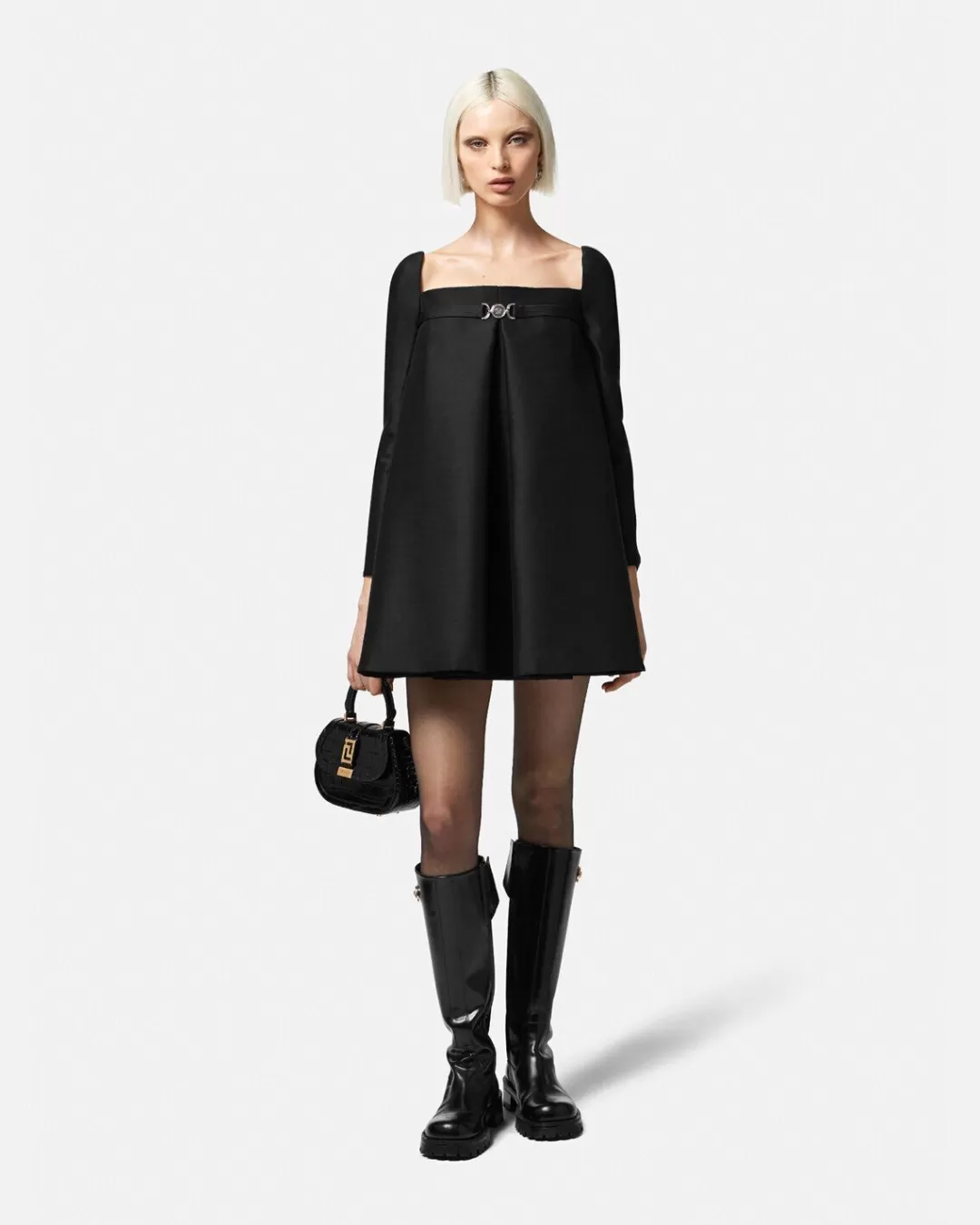 Medusa '95 Box Pleat Mini Dress*Versace Online