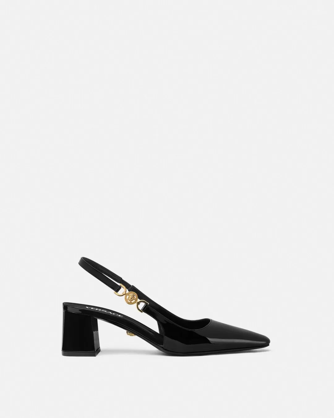 Medusa '95 Low Block Slingback Pumps*Versace Cheap