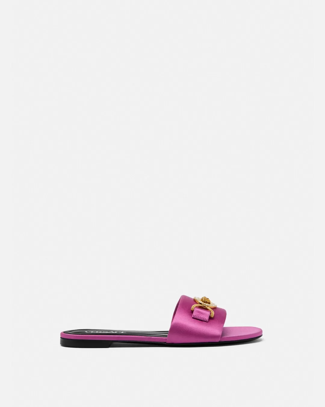 Medusa '95 Satin Flat Sandals*Versace Outlet