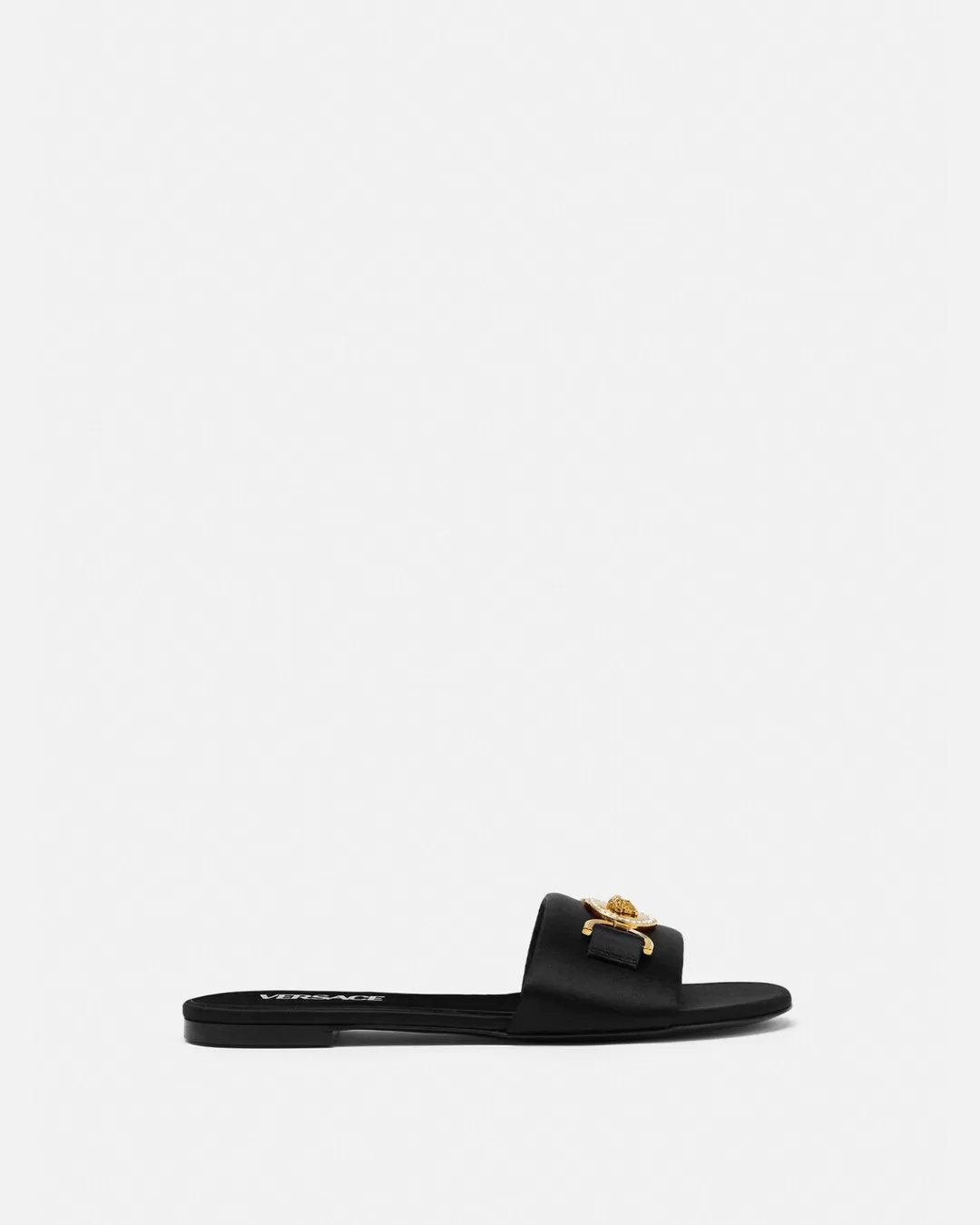 Medusa '95 Satin Flat Sandals*Versace Online