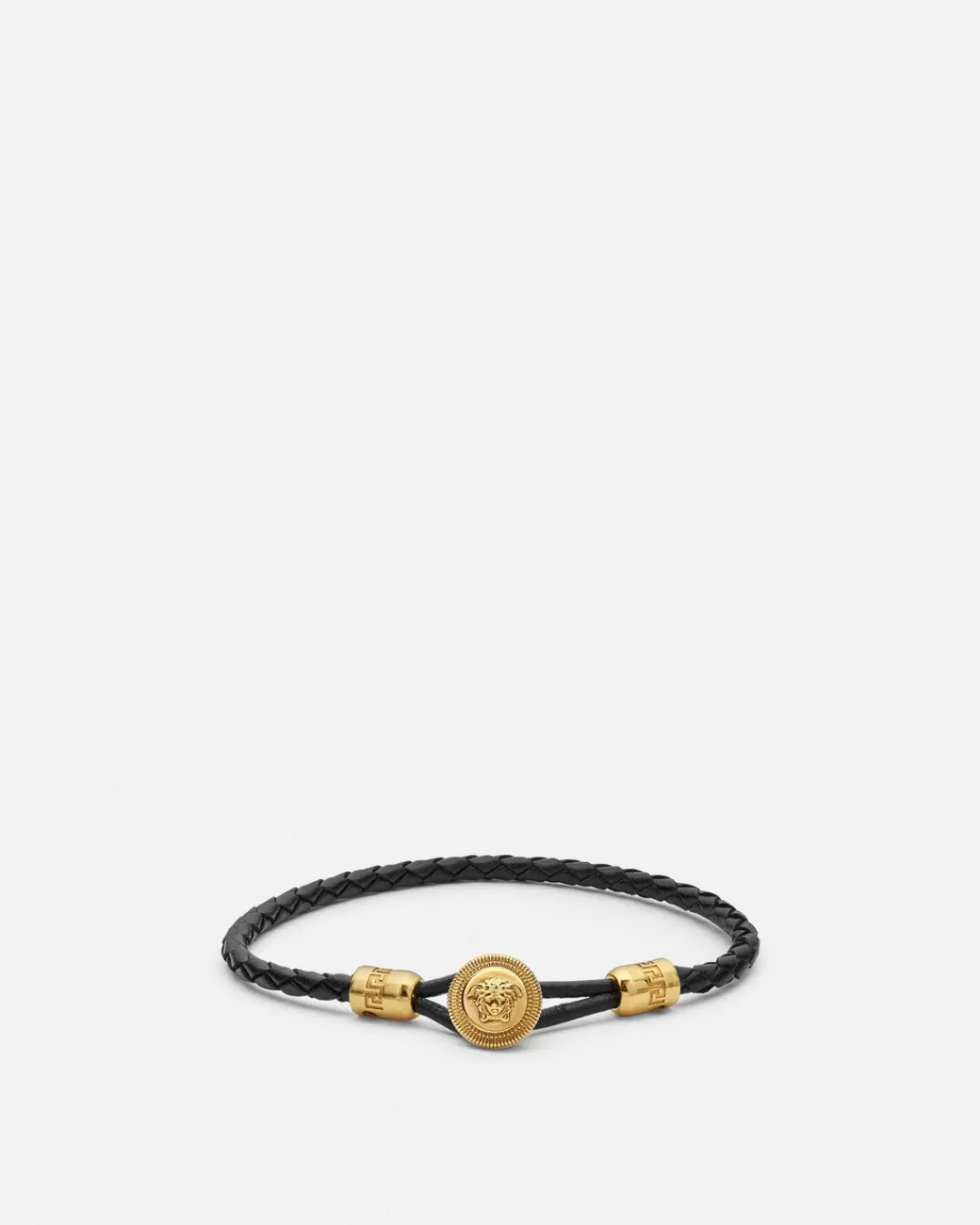 Medusa Biggie Braided Leather Bracelet*Versace Cheap