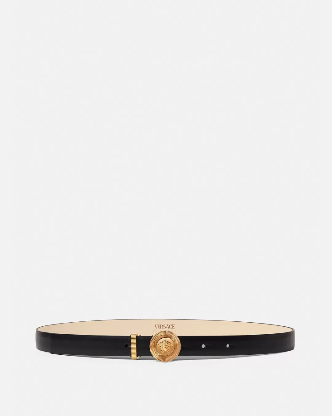 Medusa Biggie Thin Leather Belt*Versace Flash Sale