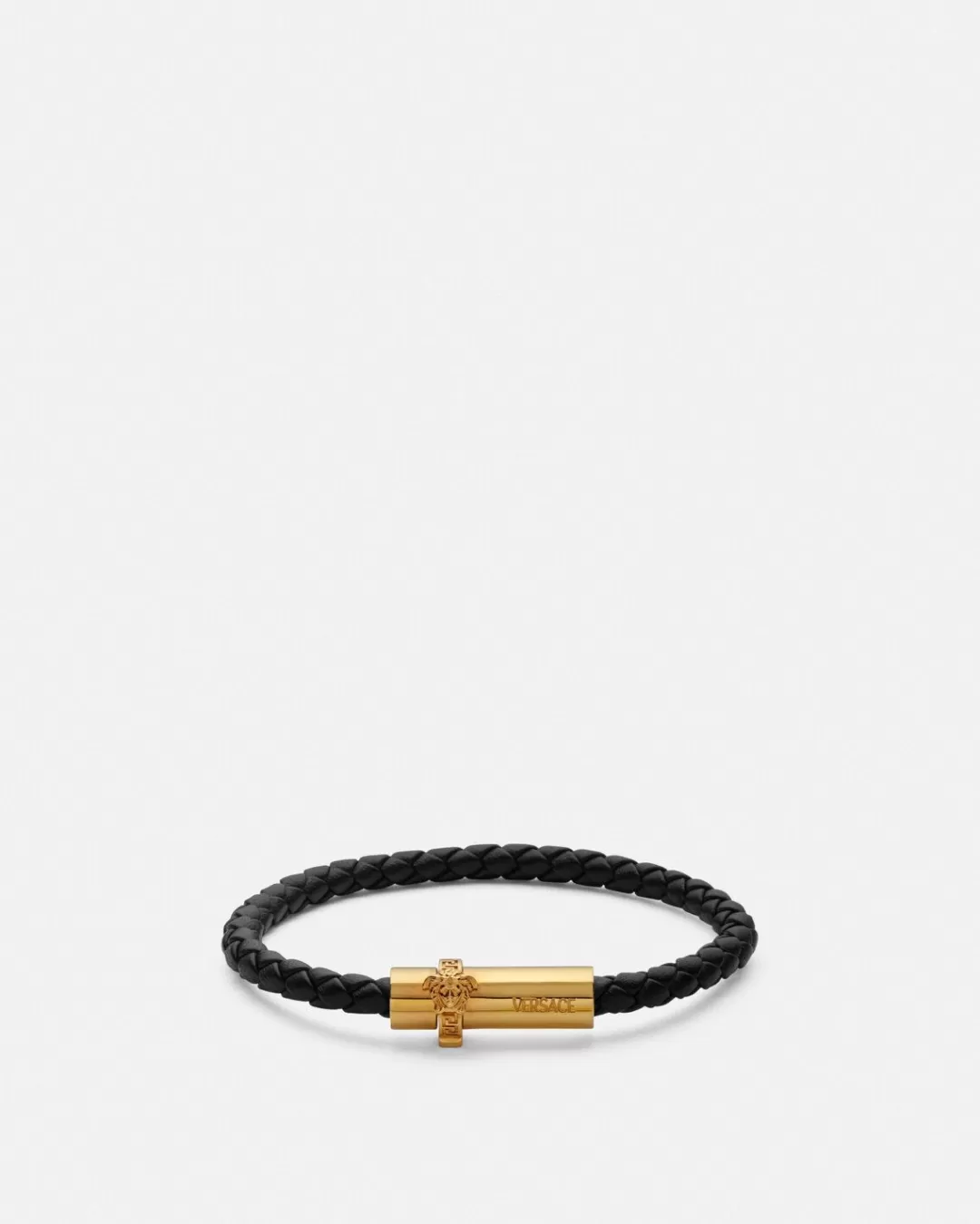 Medusa Braided Leather Bracelet*Versace Fashion