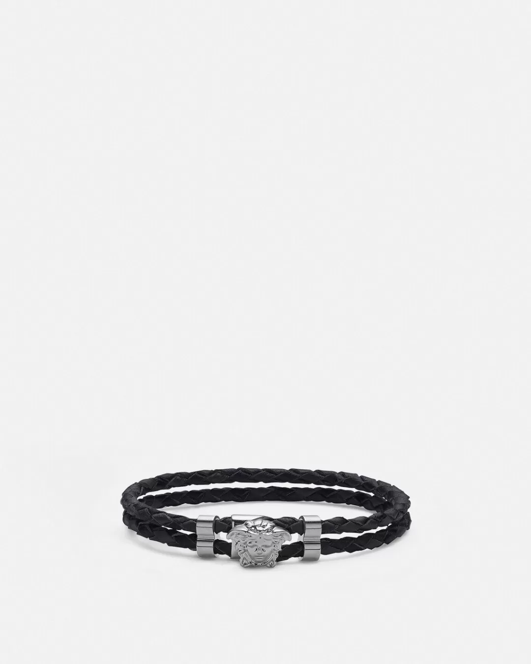 Medusa Braided Leather Bracelet*Versace Online