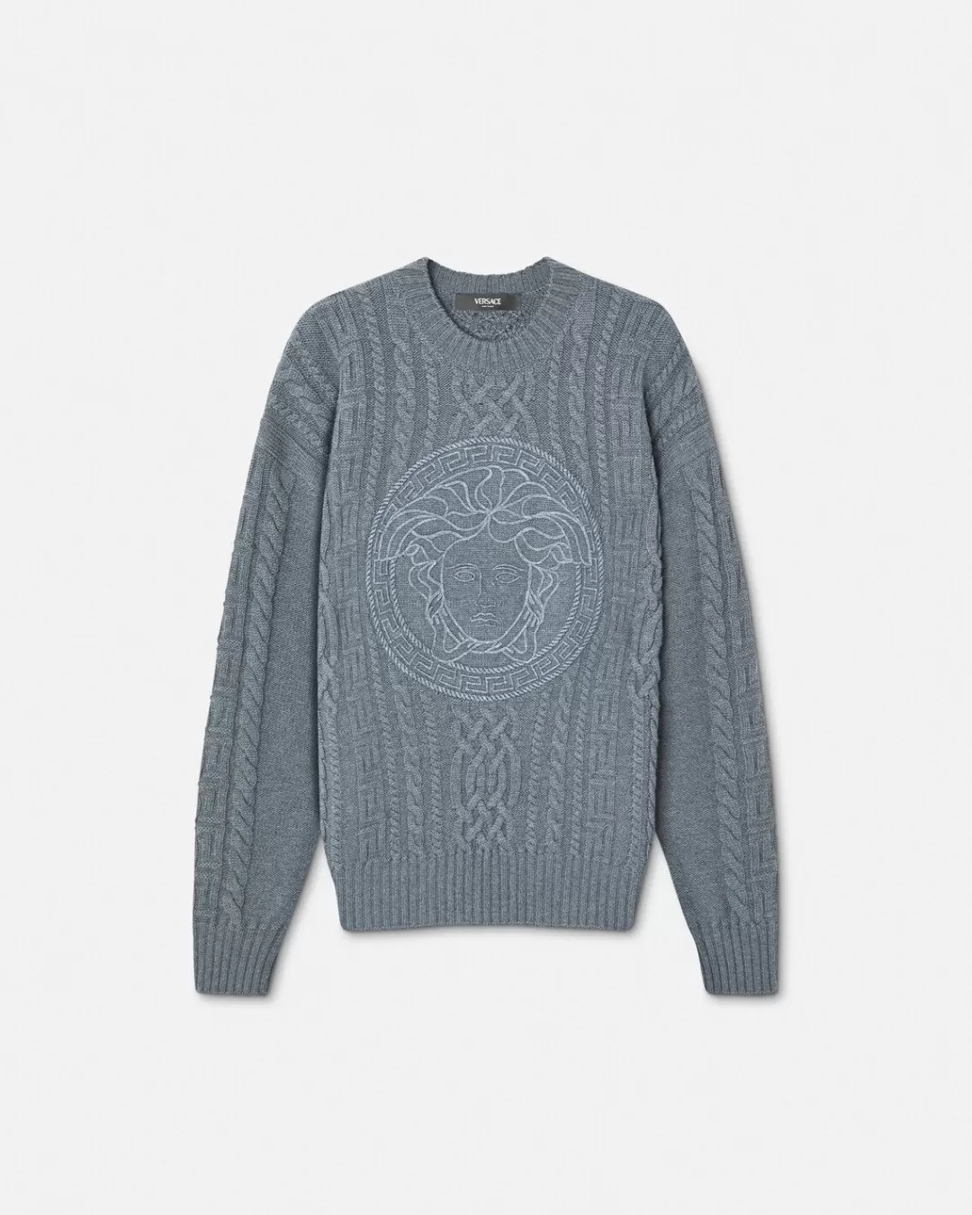 Medusa Cable-Knit Sweater*Versace Outlet