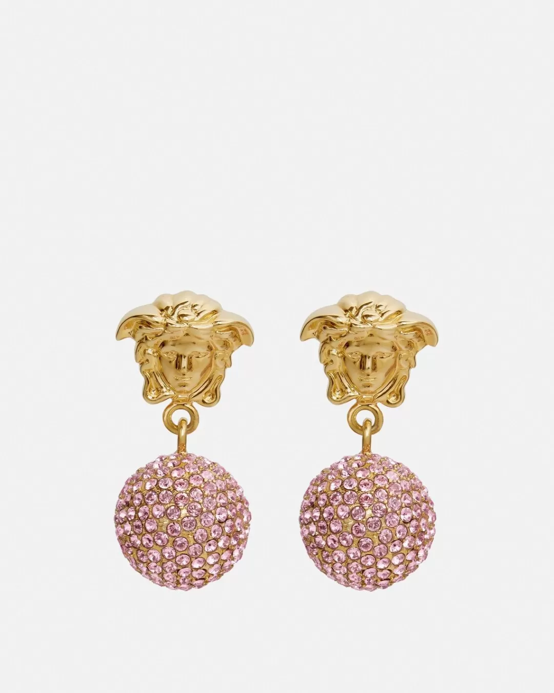 Medusa Crystal Ball Earrings*Versace Store