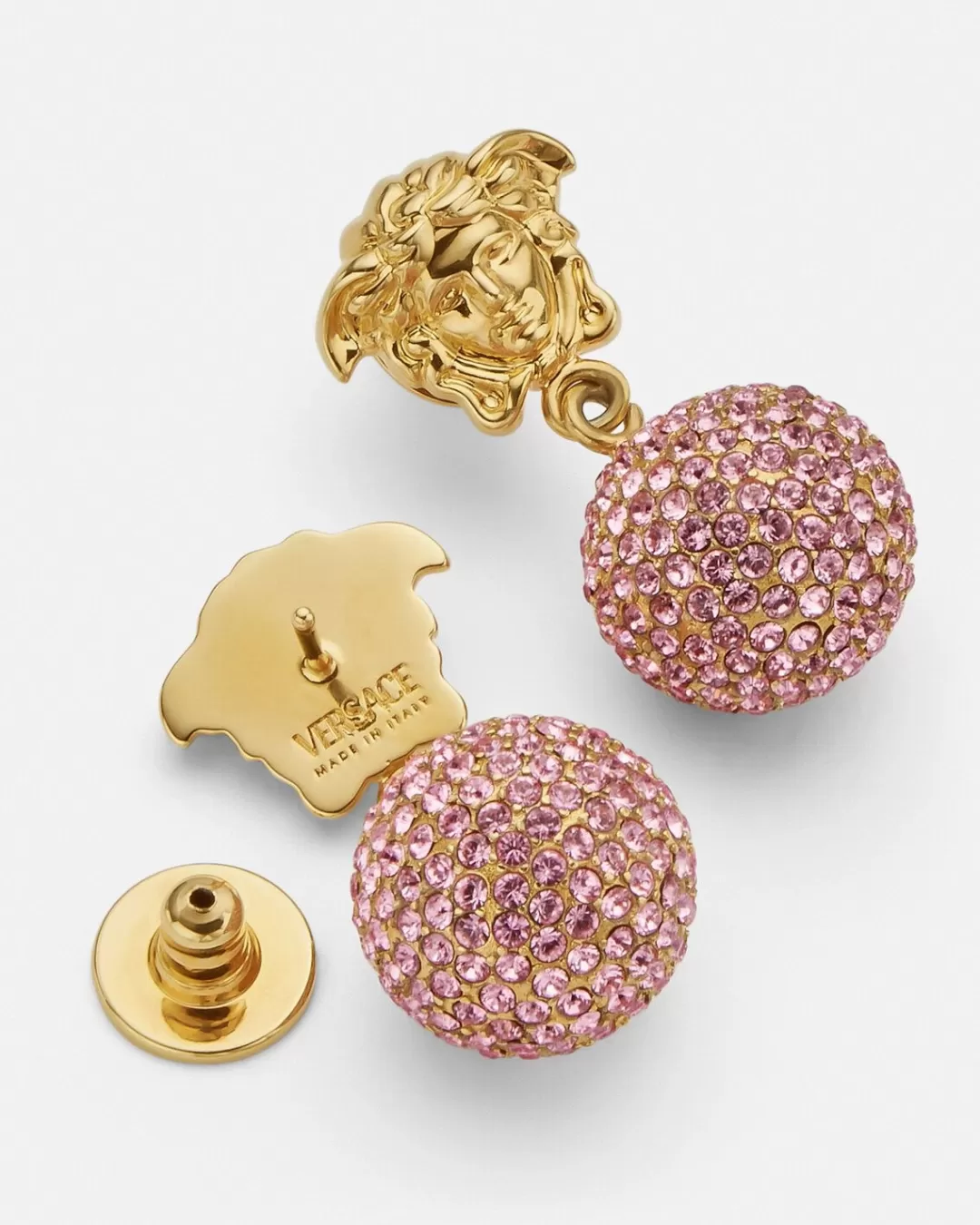 Medusa Crystal Ball Earrings*Versace Store