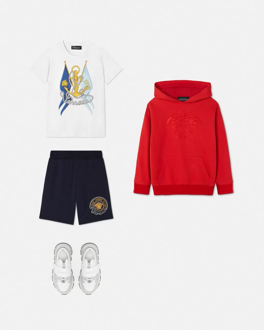 Medusa Embroidery Kids Hoodie*Versace Best Sale