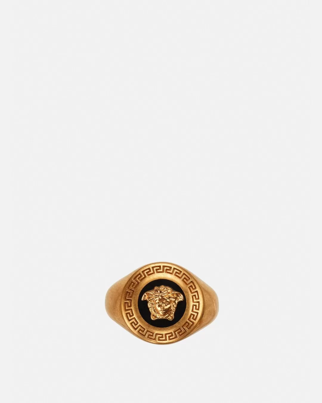 Medusa Enamel Signet Ring*Versace Clearance