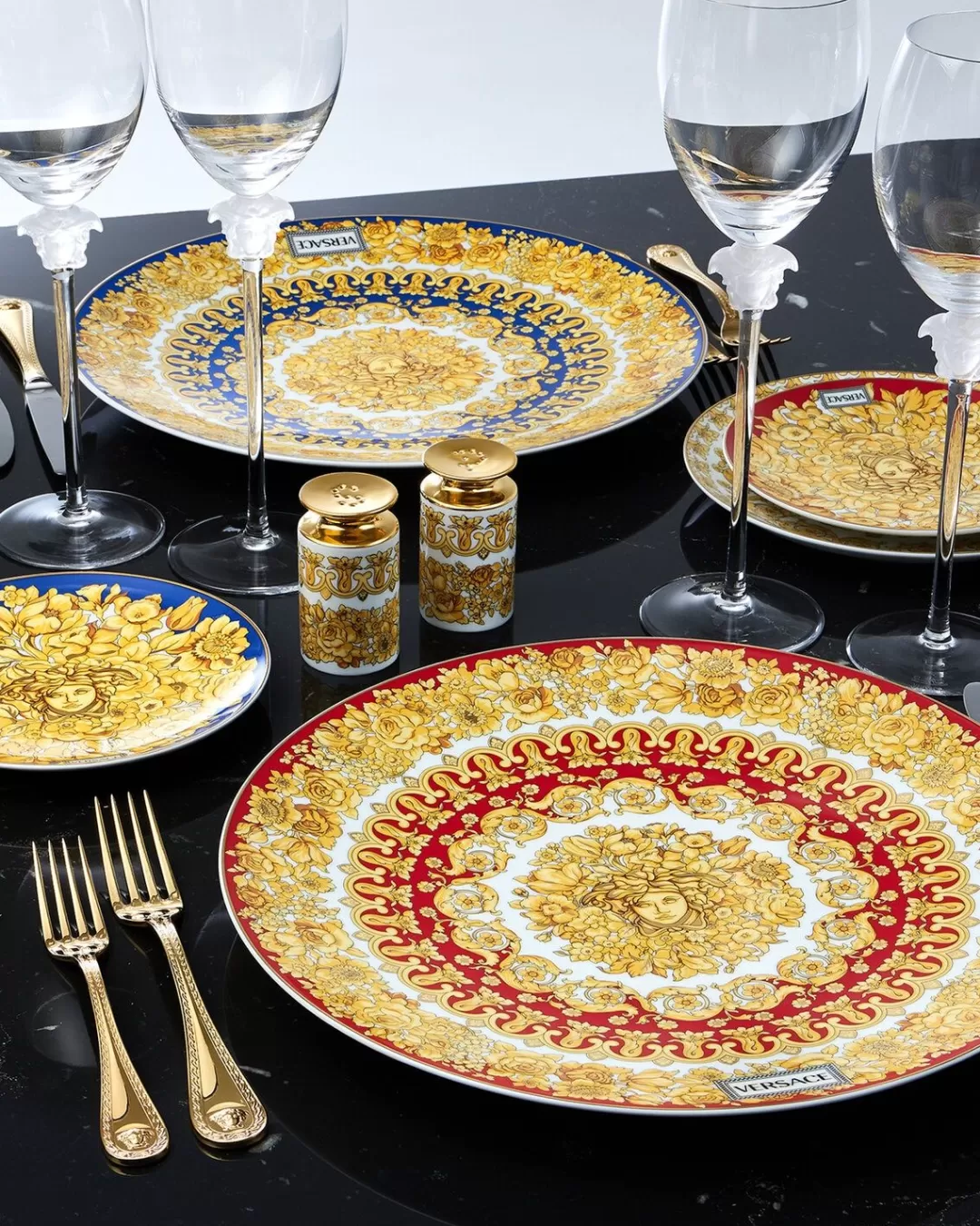 Medusa Gilded Dinner Fork*Versace Clearance