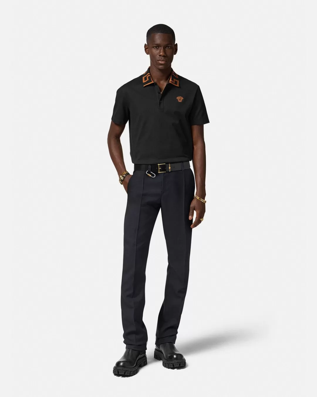 Medusa Greca Polo Shirt*Versace Cheap