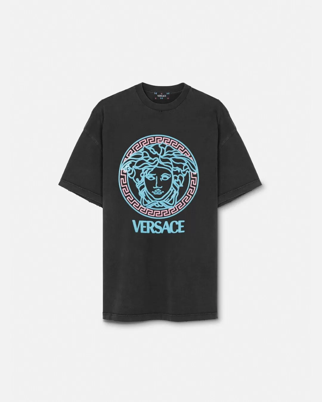 Medusa Logo Distressed T-Shirt*Versace Best Sale