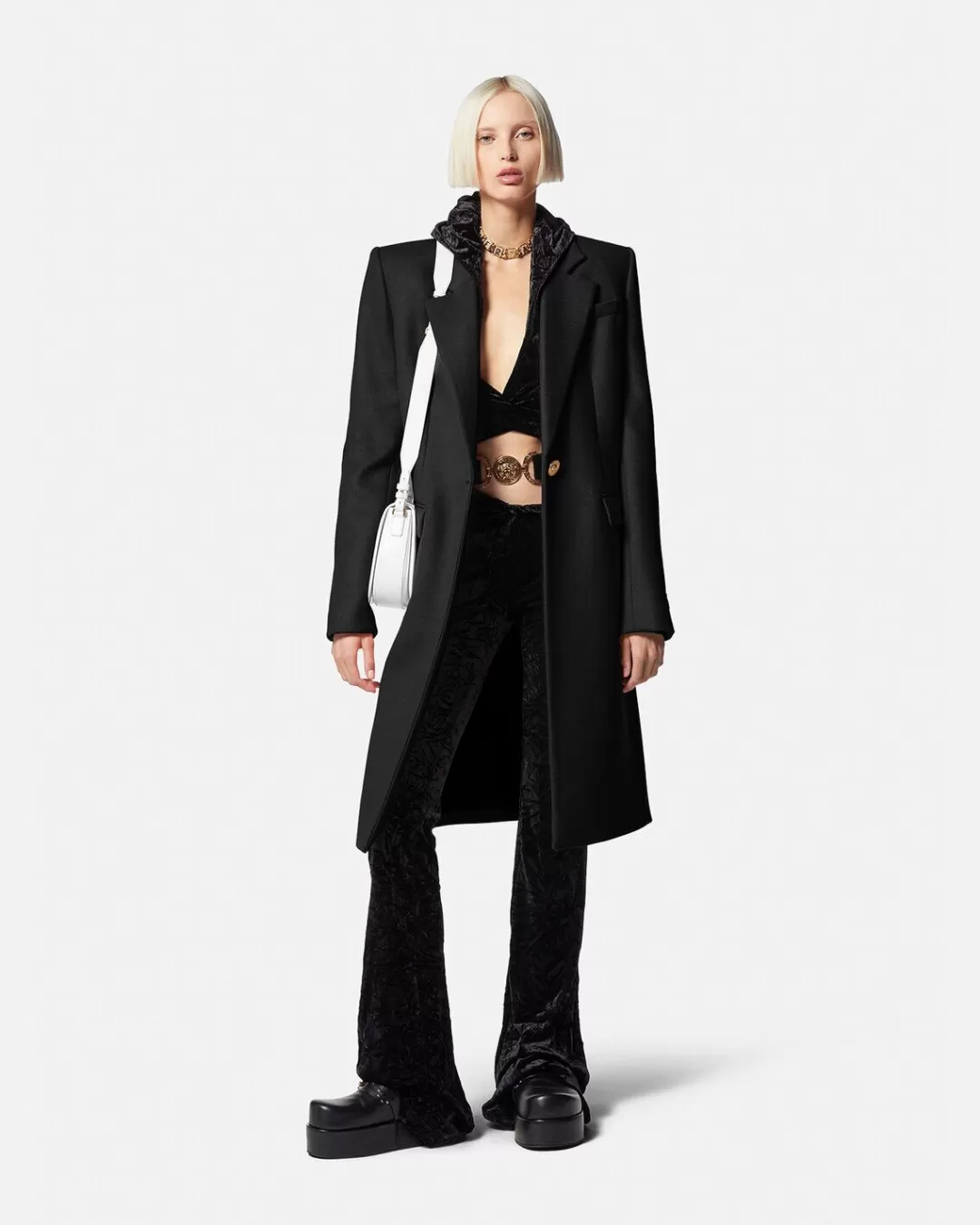 Medusa Long Wool Coat*Versace Online