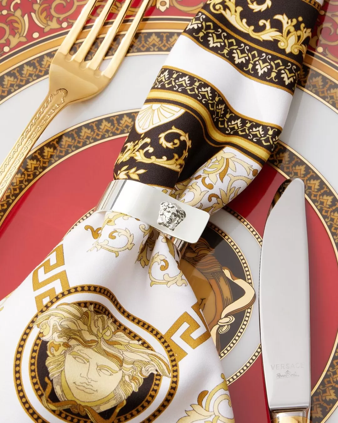 Medusa Napkin Ring 4-Set*Versace Shop