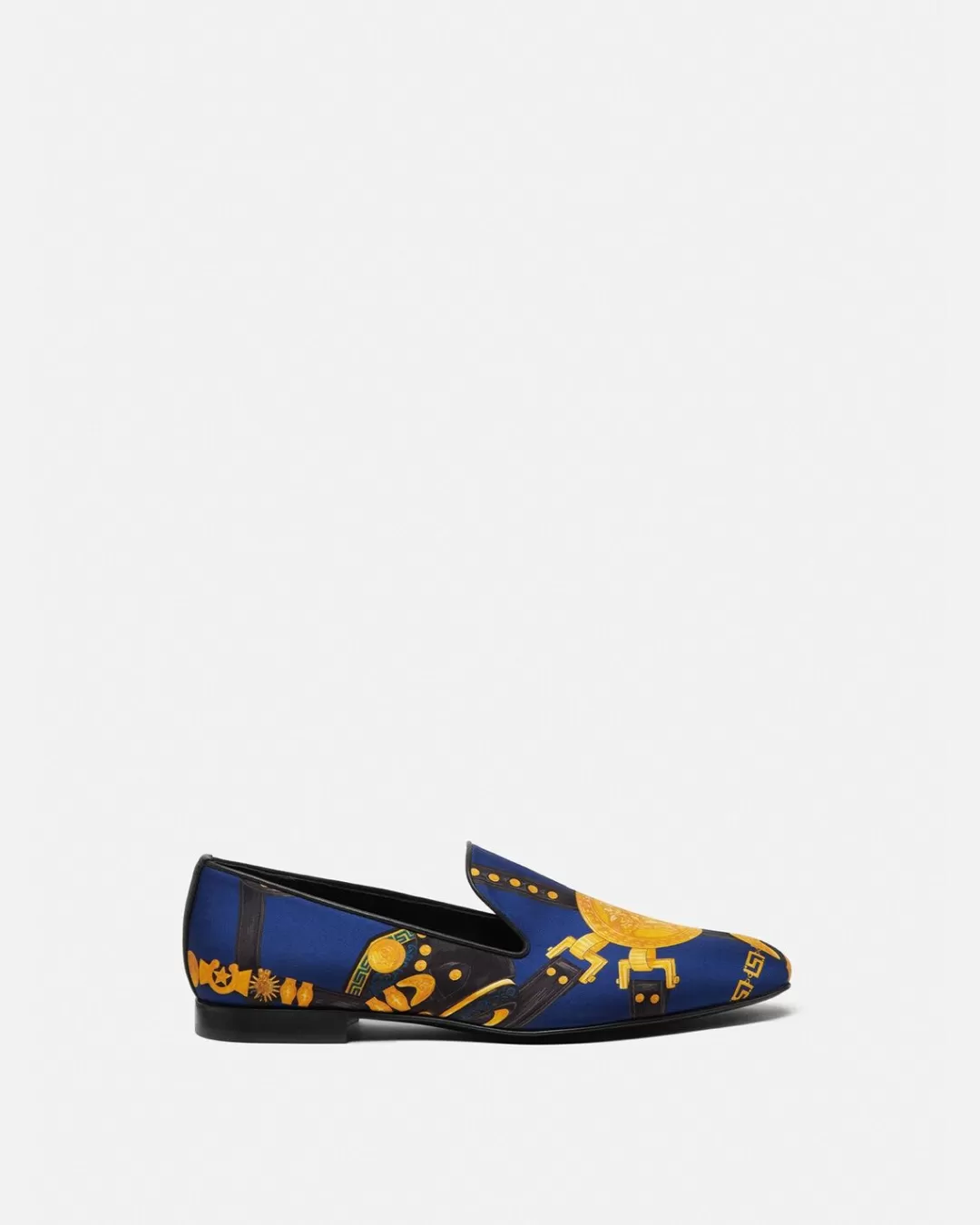 Medusa Saddle Silk Slippers*Versace Online